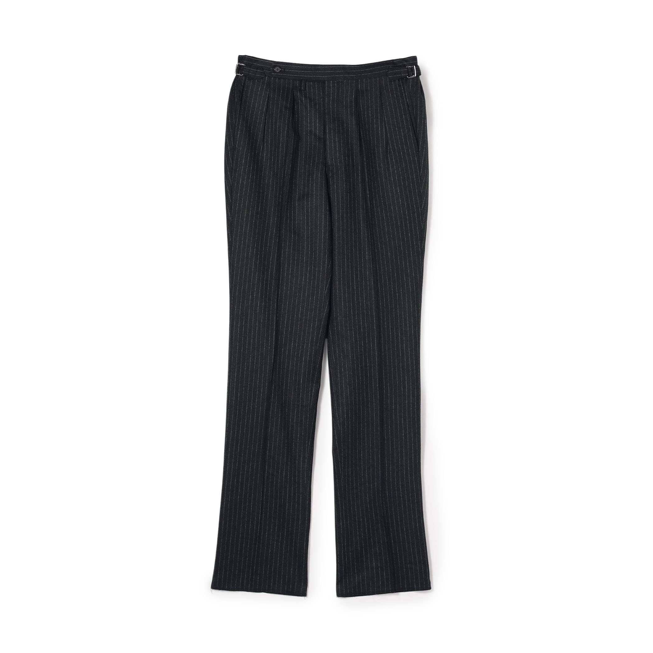 ウールフランネル サイドアジャスター 2Pスラックス V.B.CANONICO