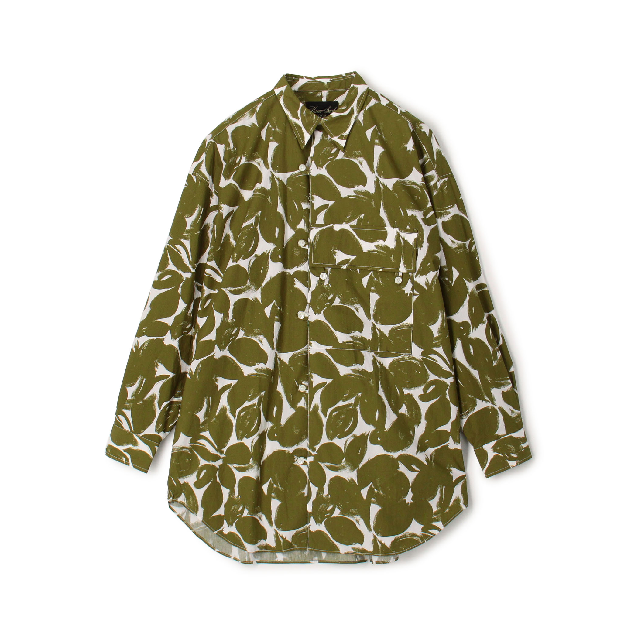 HAVERSACK ATTIRE コットン総柄 ロングスリーブシャツ