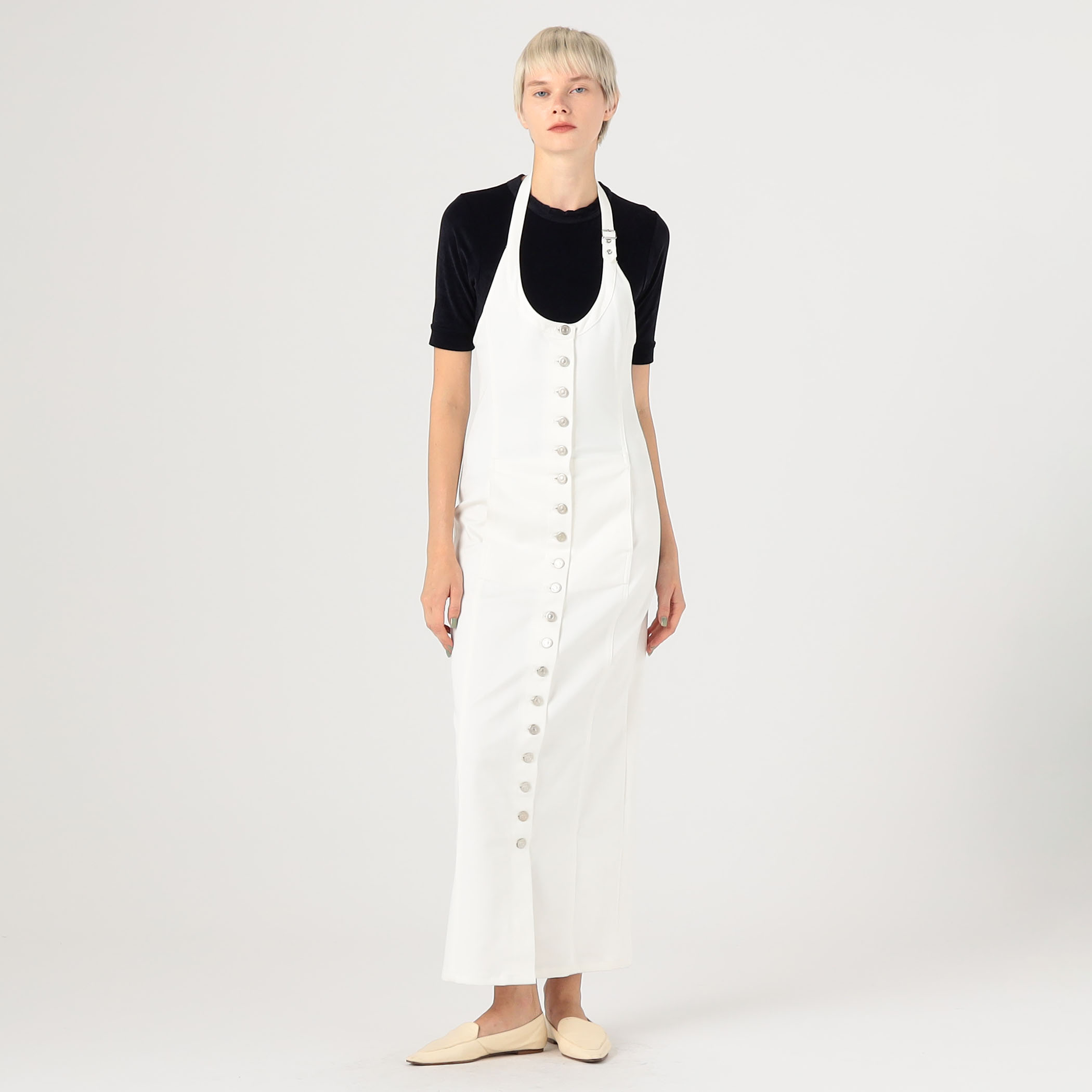 COURREGES クレシュ ロンク トレフ トレス 125CRO591PL0159 6017 Courreges DENIM LONG DRESS|トゥモローランド 公式通販