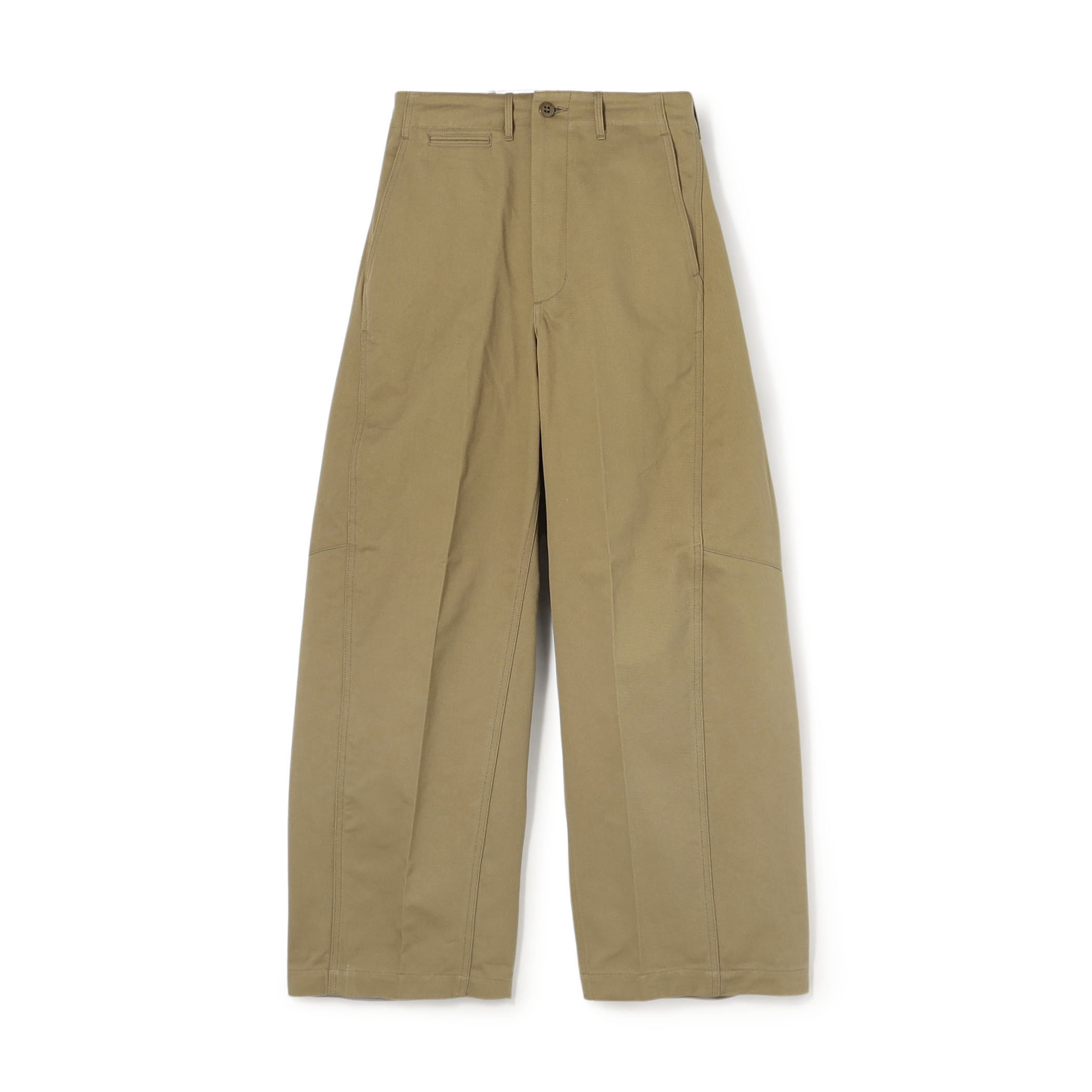 HYKE バレルレッグ チノパンツ