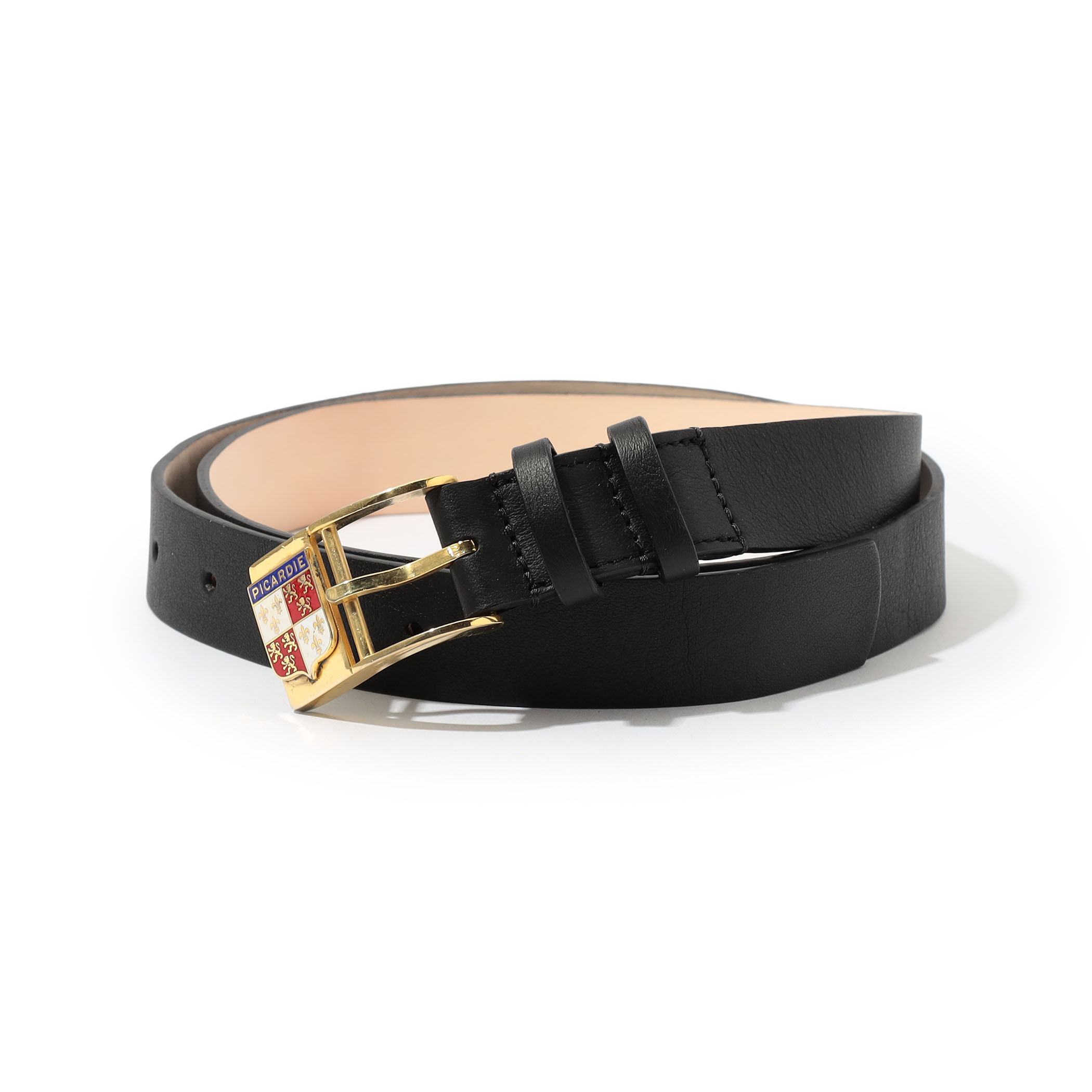 MAISON et VOYAGE エンブレムバックル レザーベルト