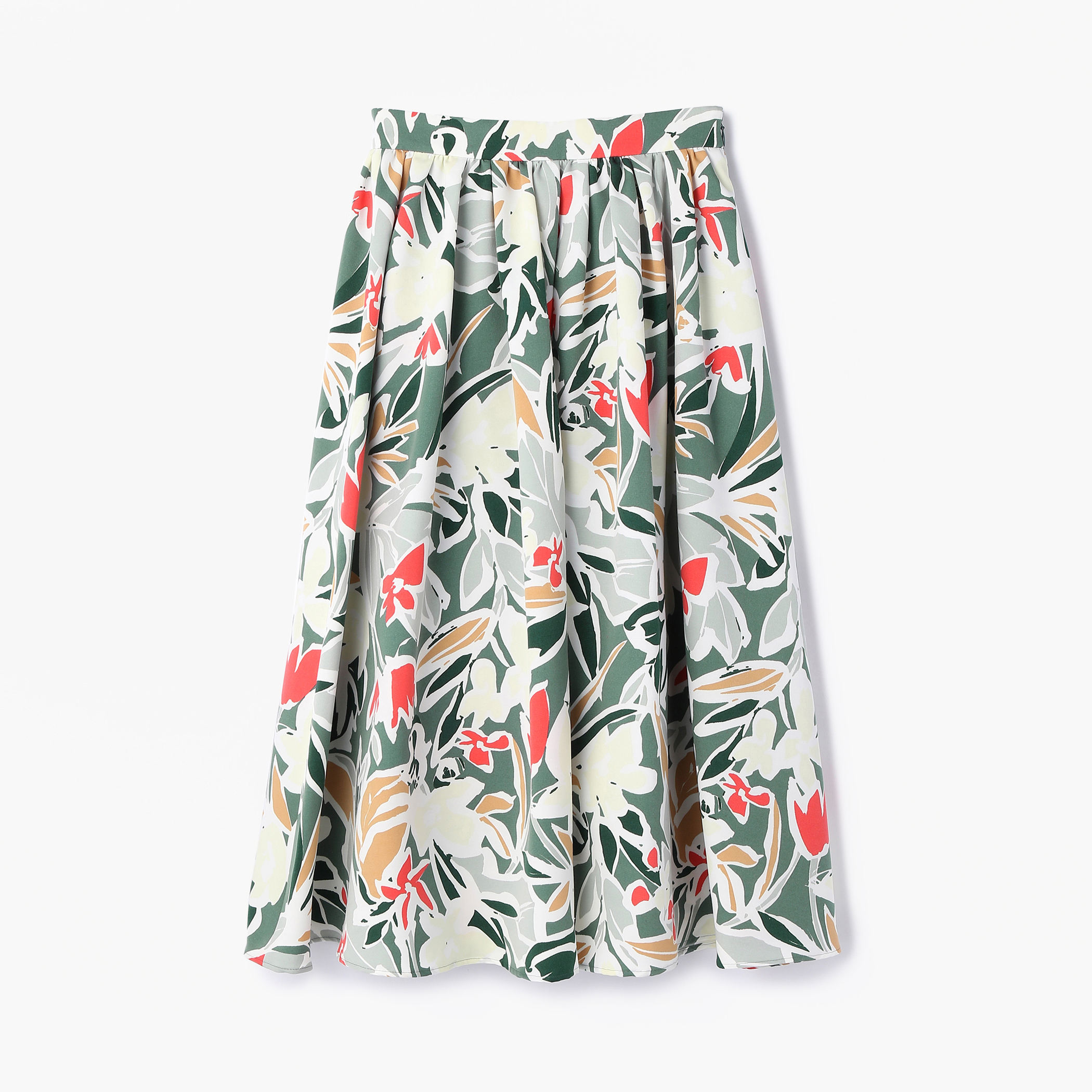 フラワープリント タックギャザースカート｜トゥモローランド 公式通販