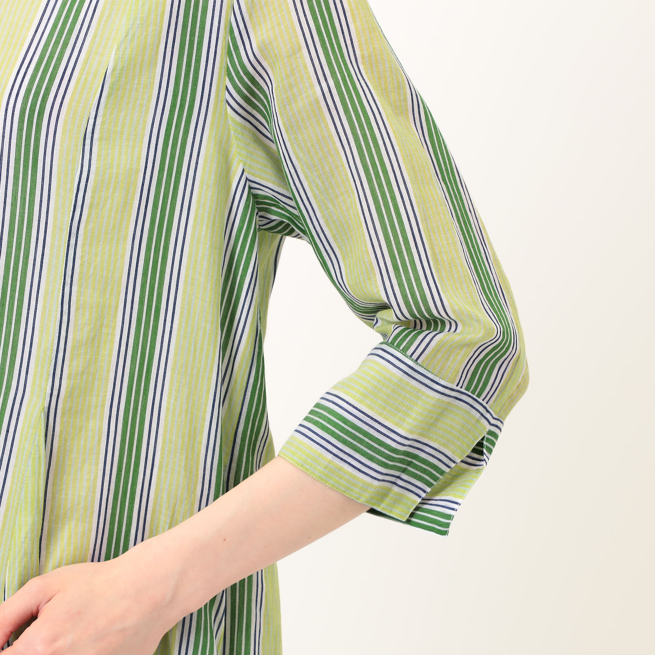 ne Quittez pas Cotton Voile Stripe ワンピース｜トゥモローランド