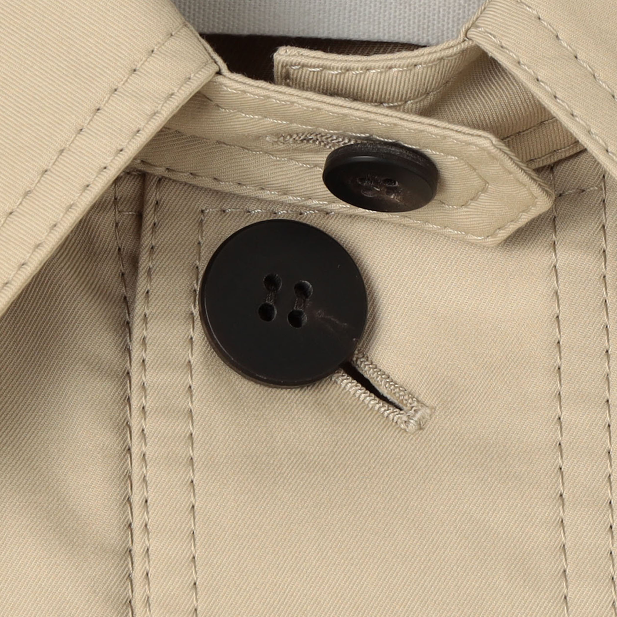 コットンブレンドギャバジン サーキュラーバルカラーコート