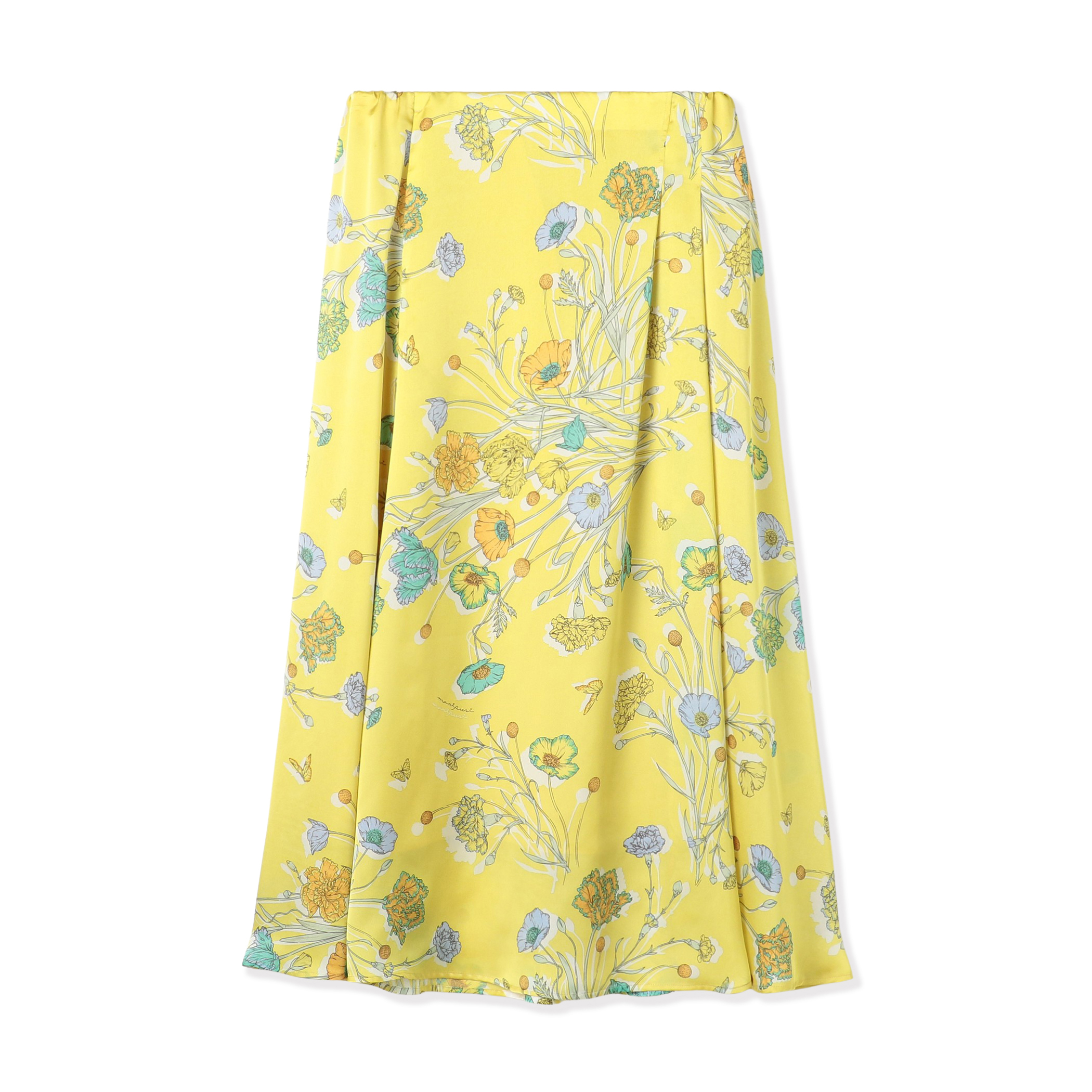 【別注】manipuri for Ballsey Collage Bloom アシンメトリータックスカート