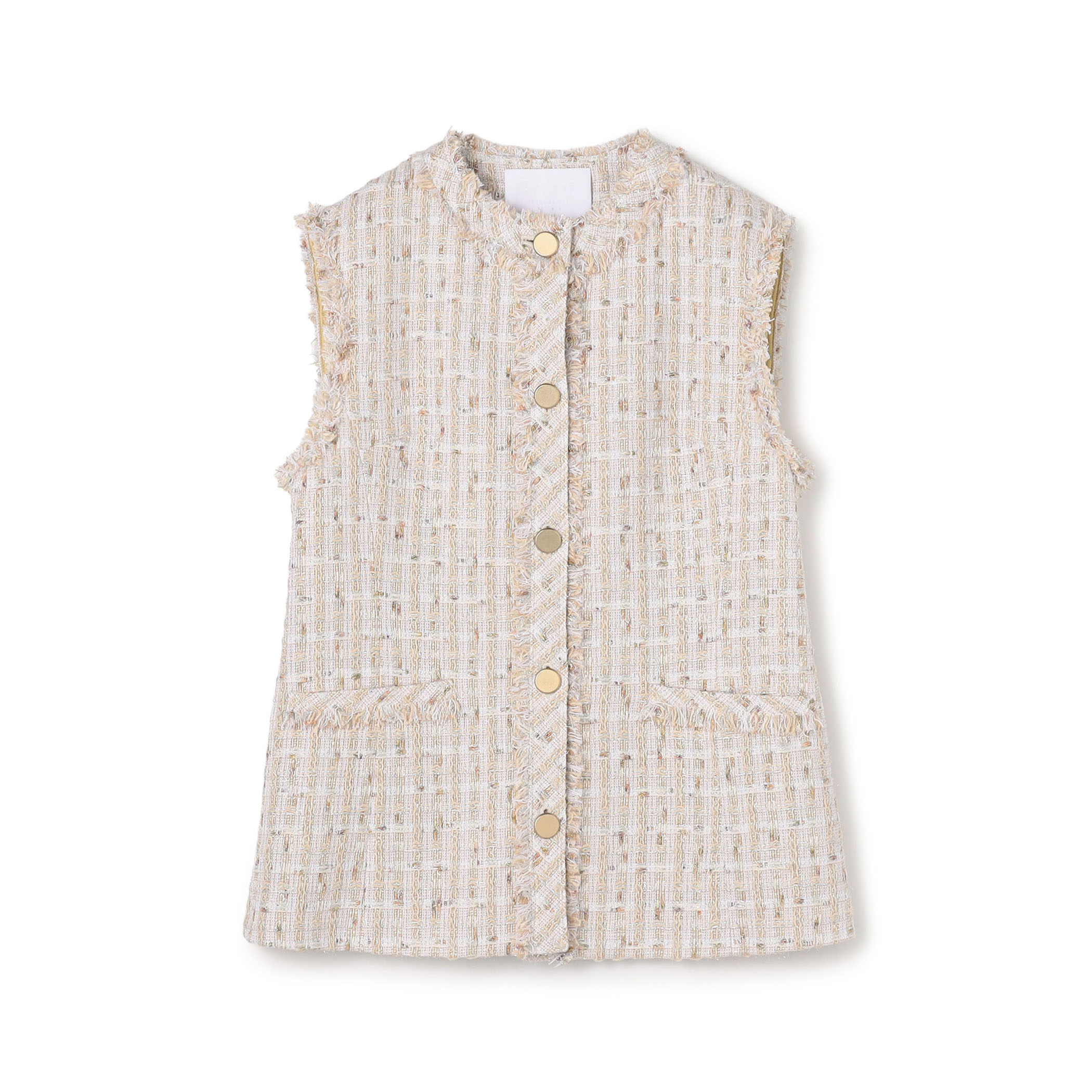 Mille-feuille クルーネックジレ