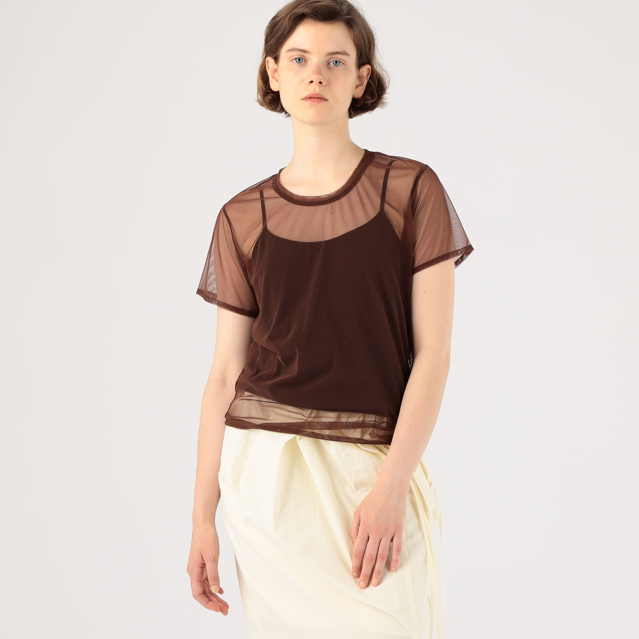 Simone Wild ネットシアーフーディー サックスブルー S Simone Wild ネットシアーフーディー サックスブルー S
