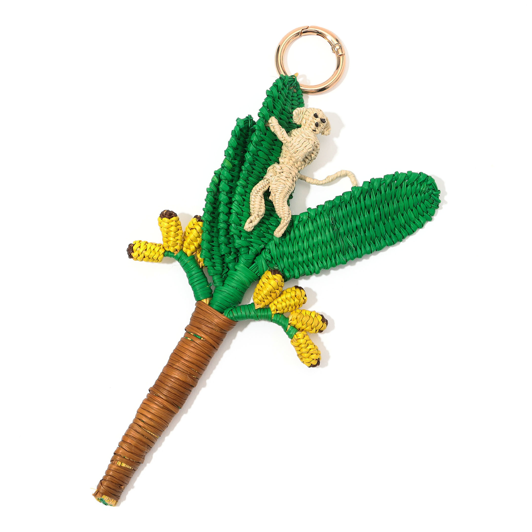 MERCEDES SALAZAR ラフィア キーチェーン