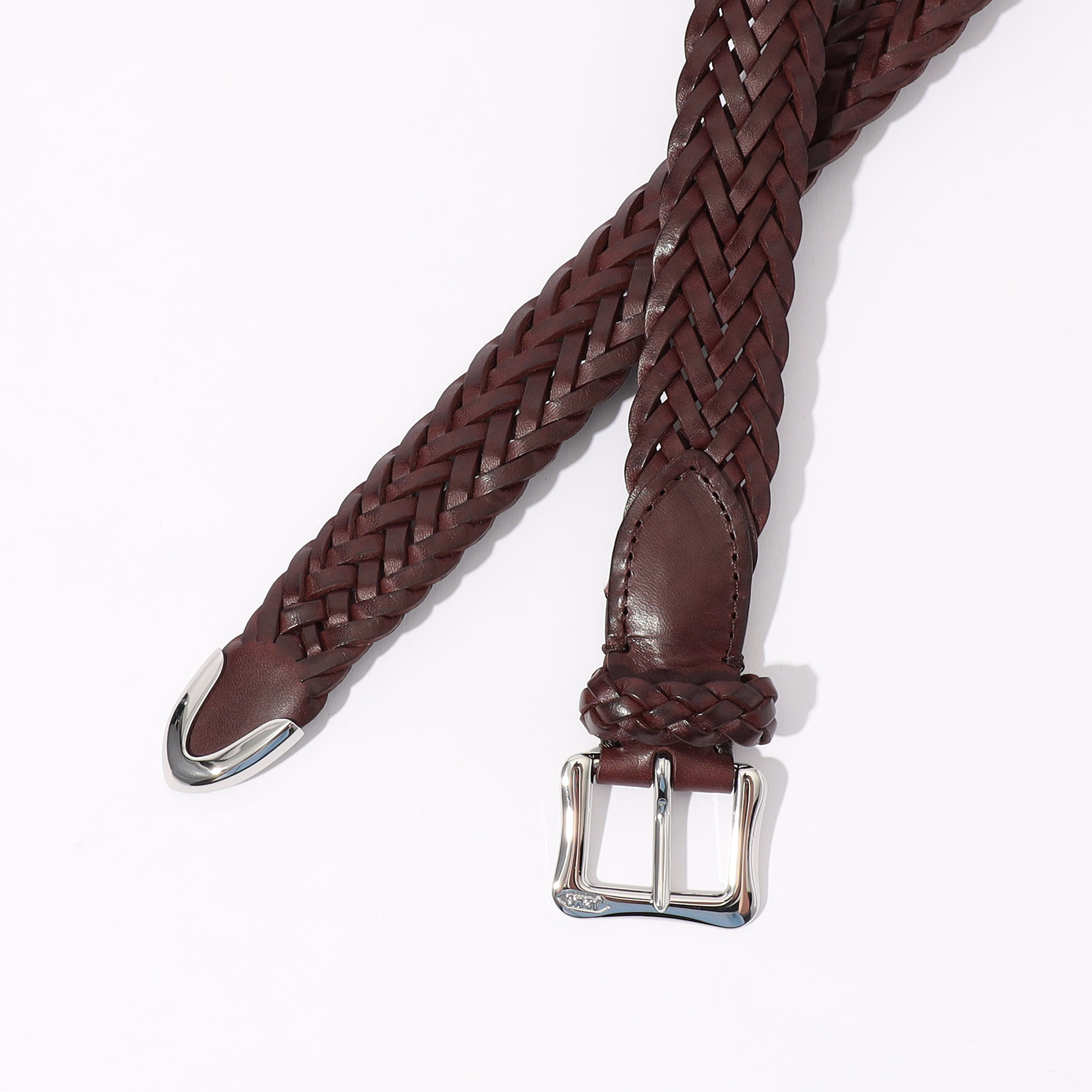 J&M DAVIDSON 新品クロコ型押ダークブラウン ベルト J&M DAVIDSON
