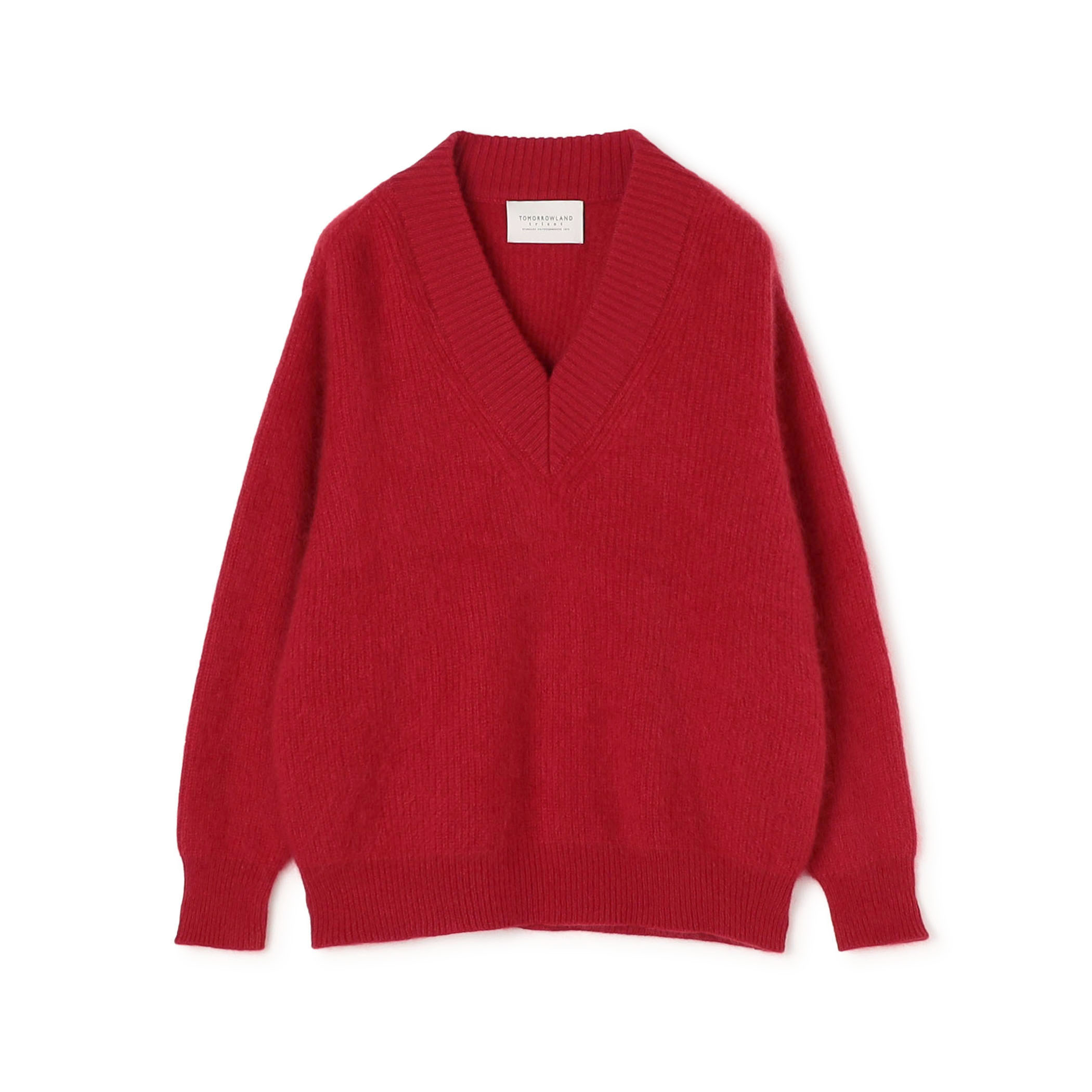 【WEB先行予約】TOMORROWLAND tricot ウールファー Vネックプルオーバーニット