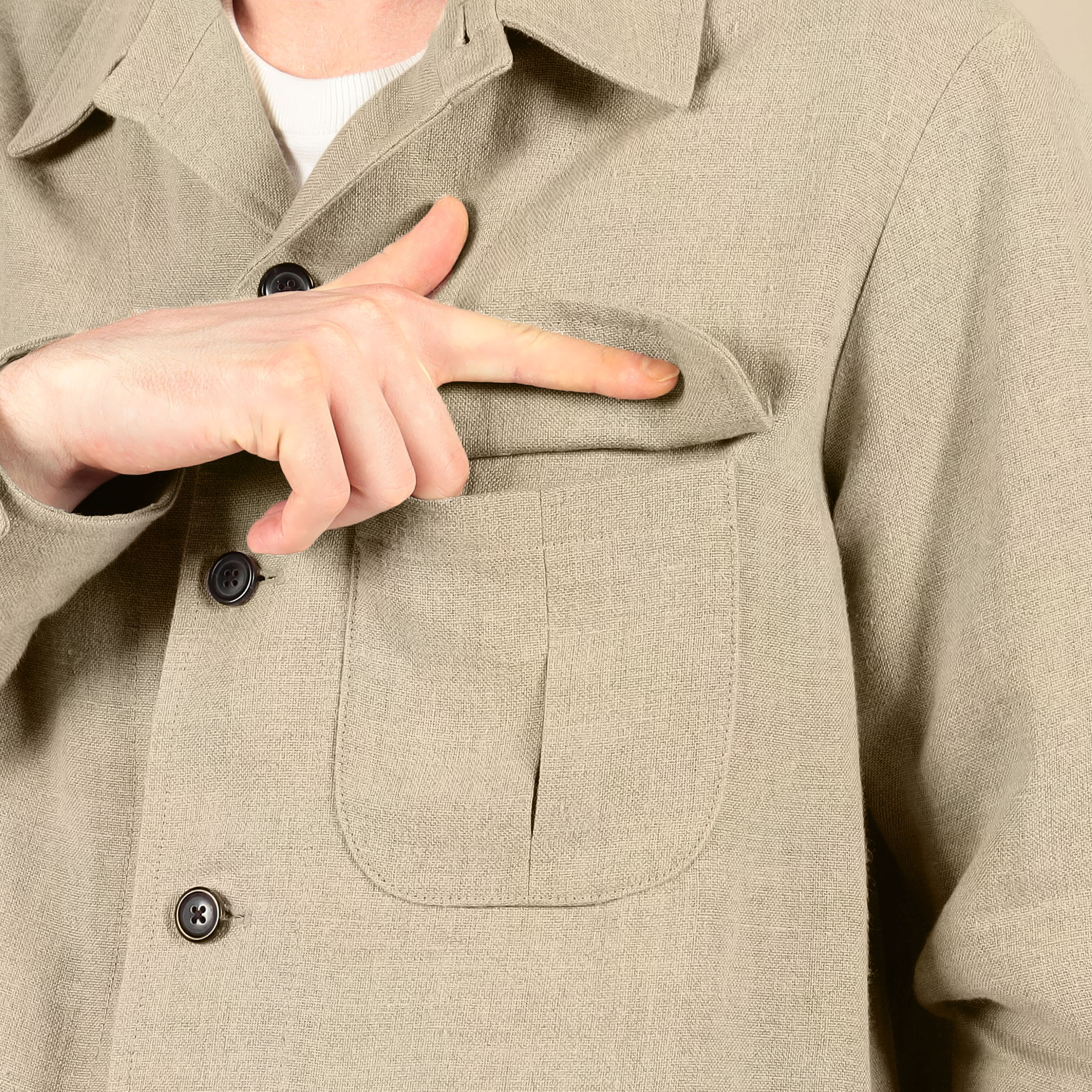 LUTAYS PILOT リネンブルゾン｜トゥモローランド 公式通販