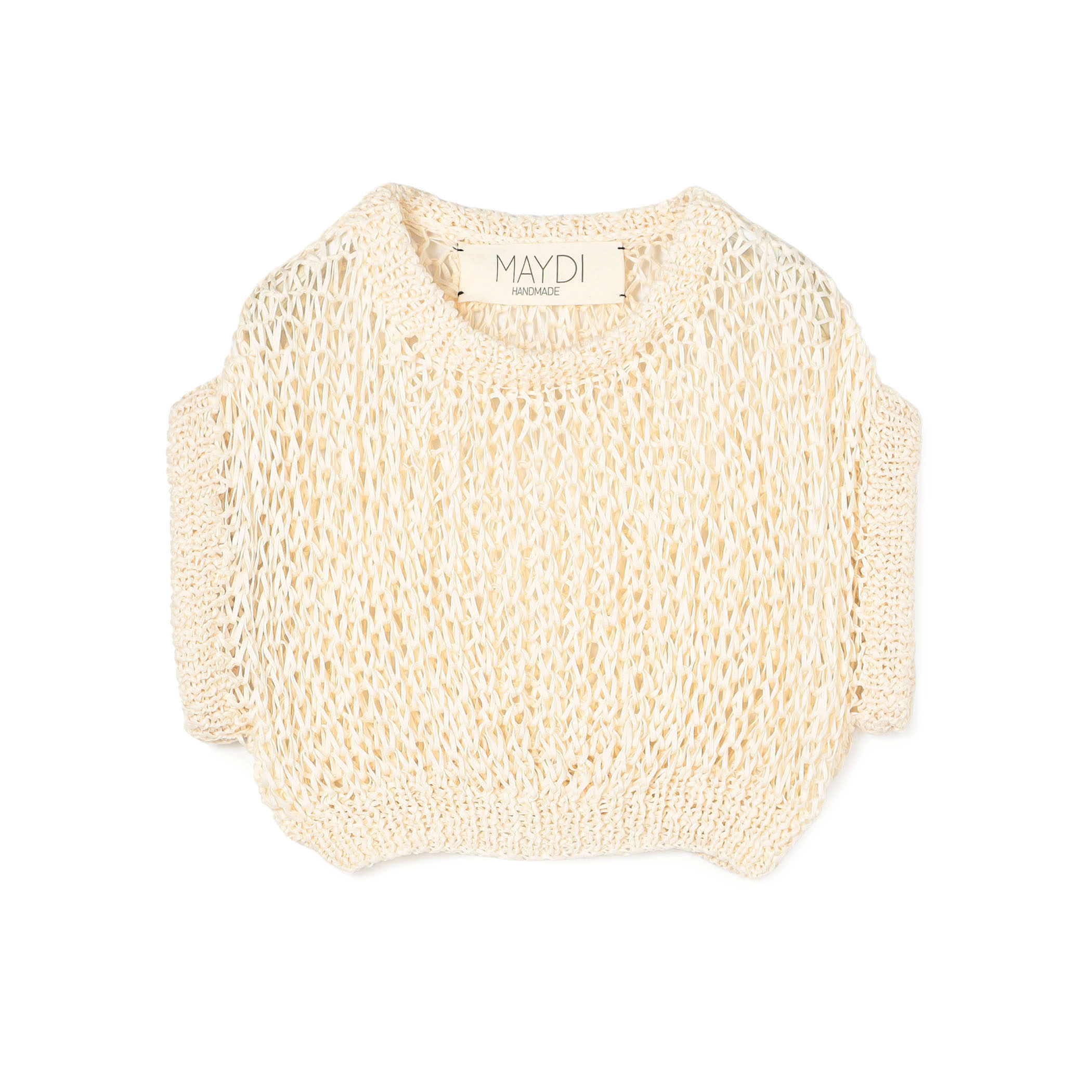 MAYDI ENTRELAZADO コットンシルクハニカム ショートトップ