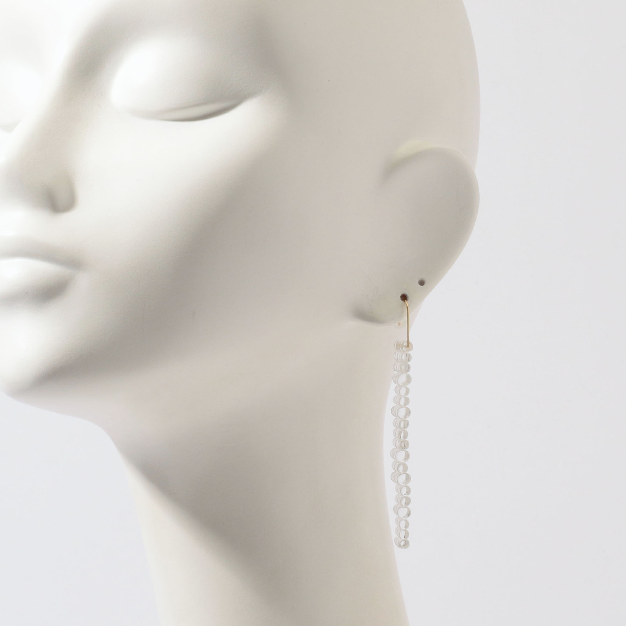 ブブンbubun / ピアス　blankシリーズ　【美品】 bubun ブブン | blur #7 earrings glass, thread, k18yg