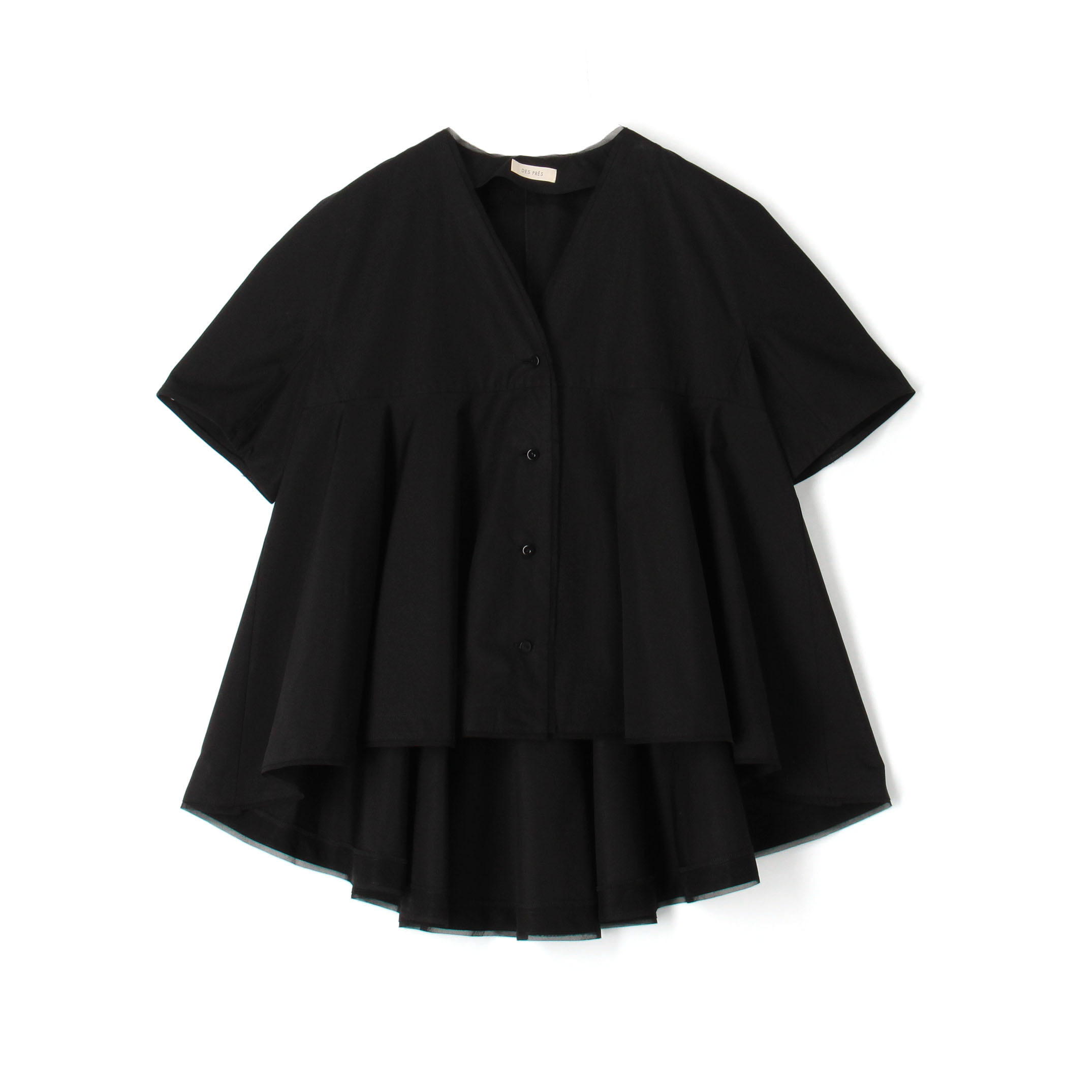 【WEB先行予約】コットンタイプライター フレアテールブラウス