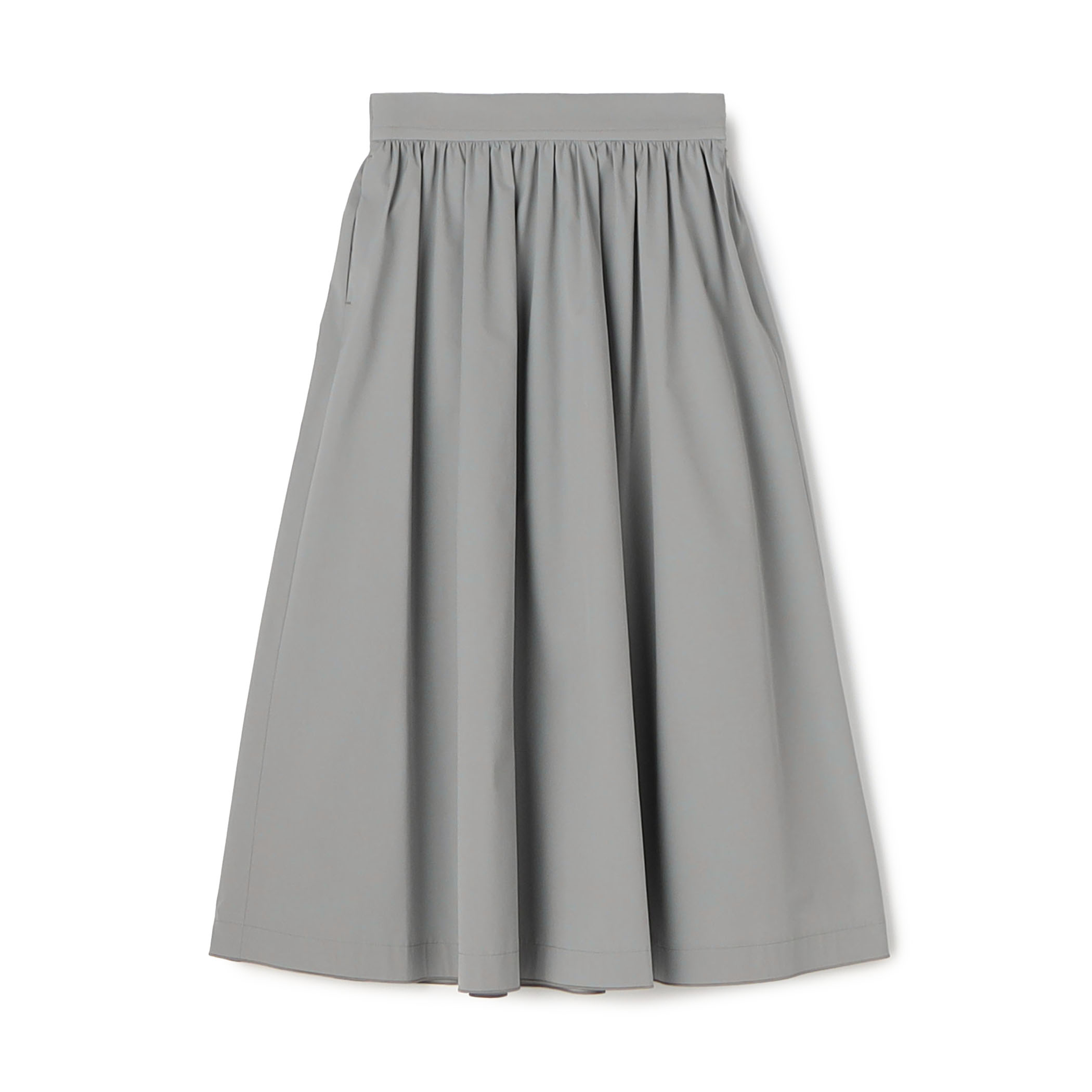 ストレッチタフタ ボリュームギャザースカート