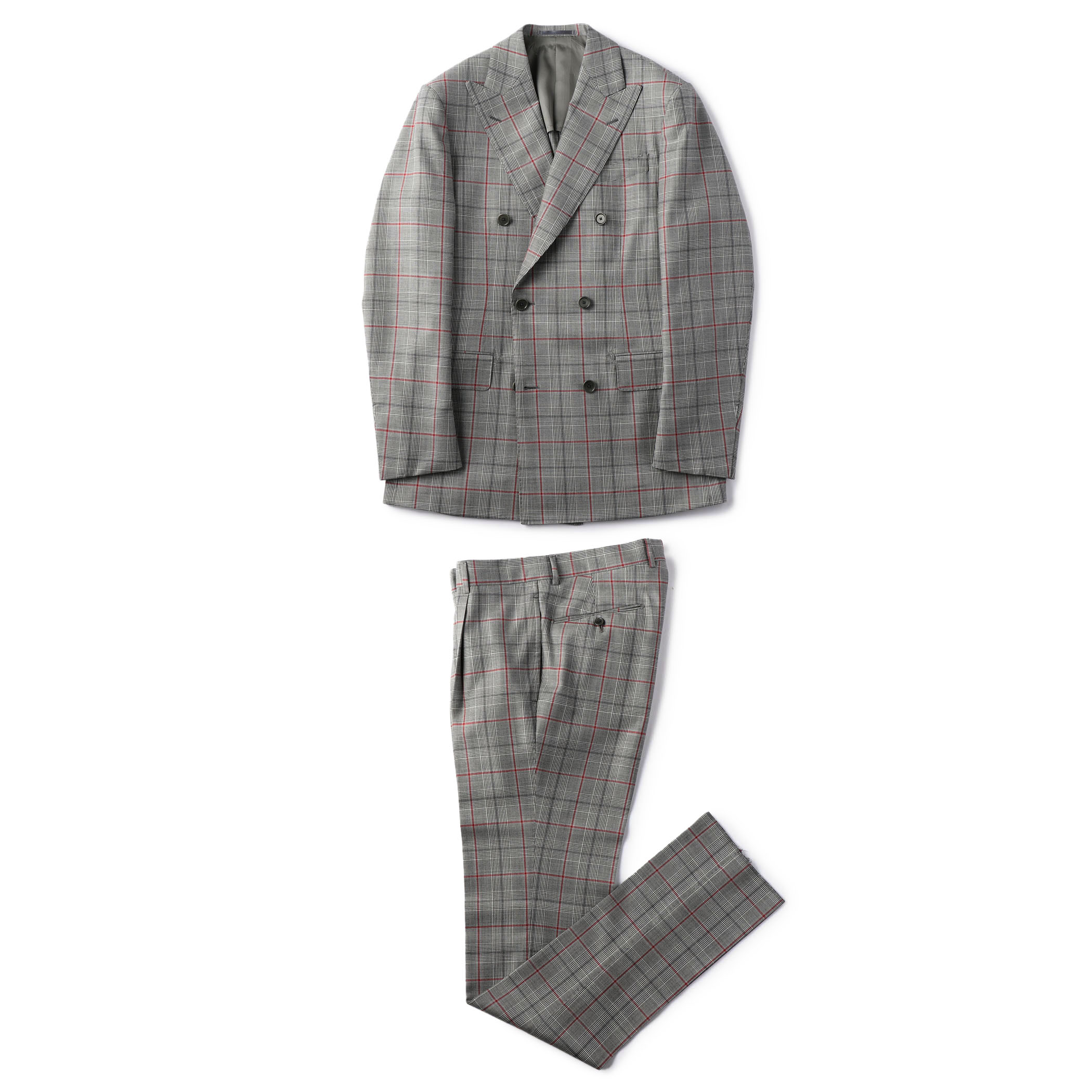 完売 Super100'sウール 6Bダブルブレストスーツ DORMEUIL AMADEUS 365