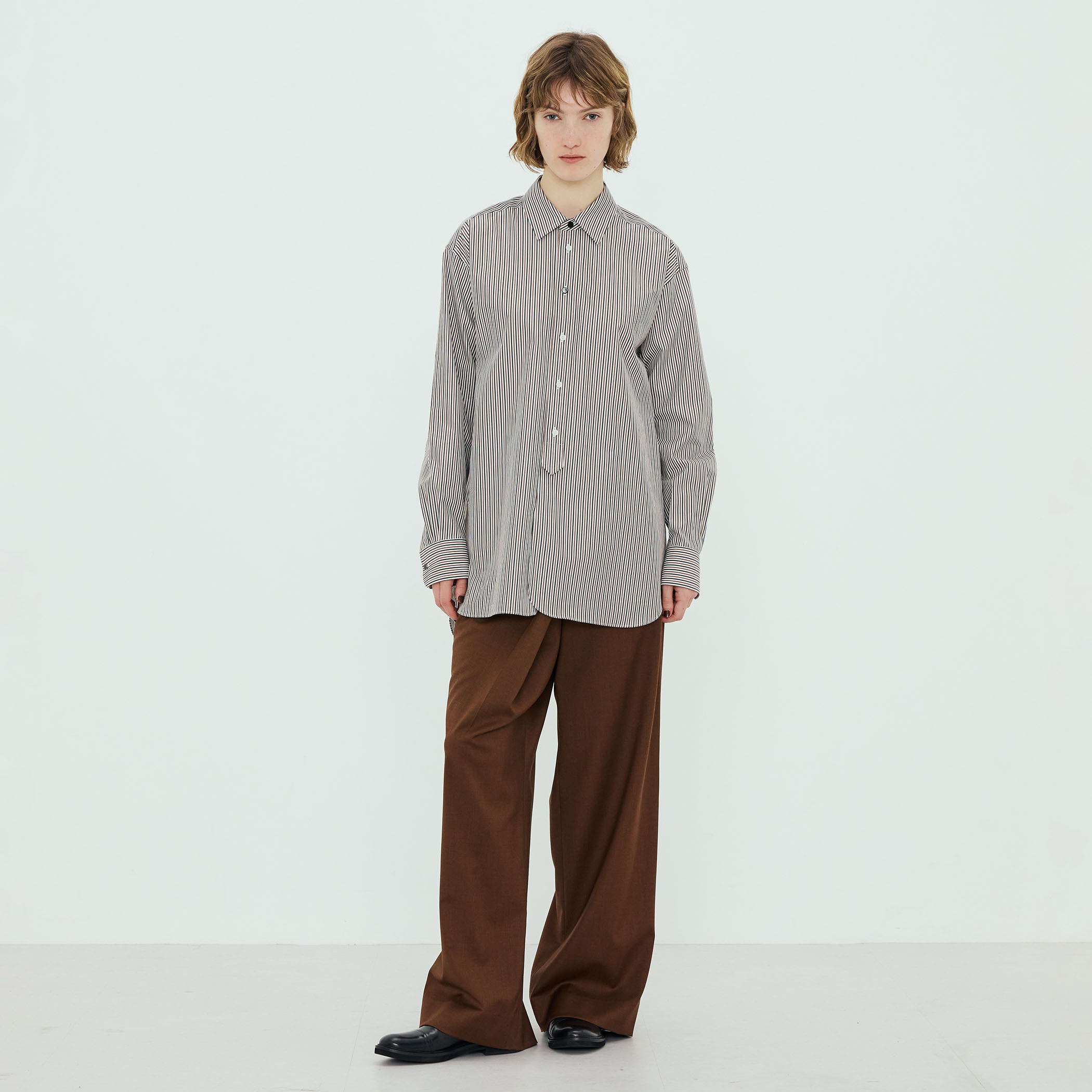 コットンブロード ロングスリーブシャツ｜トゥモローランド 公式通販