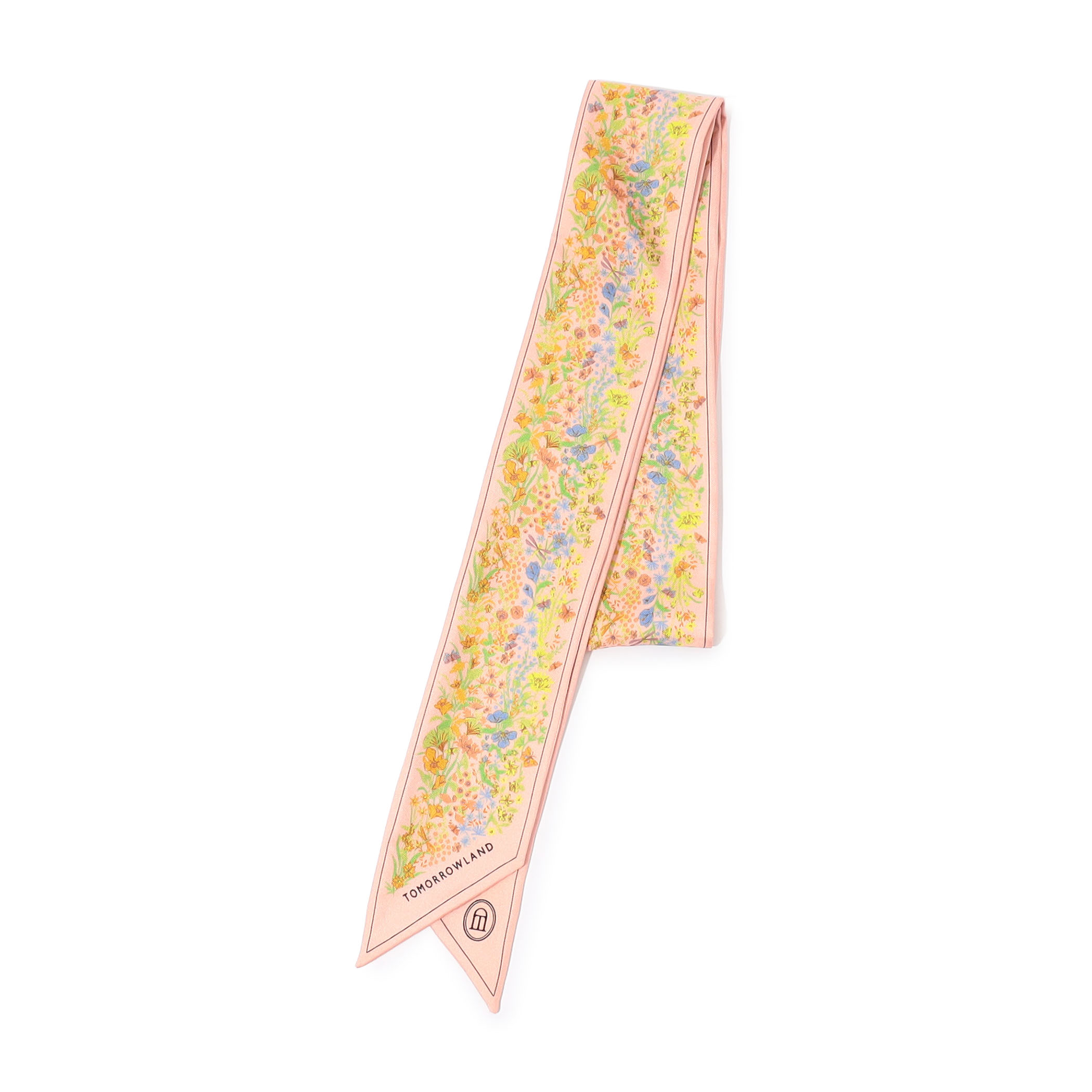 ATELIER TOMORROW FLOWER シルク ボウタイスカーフ