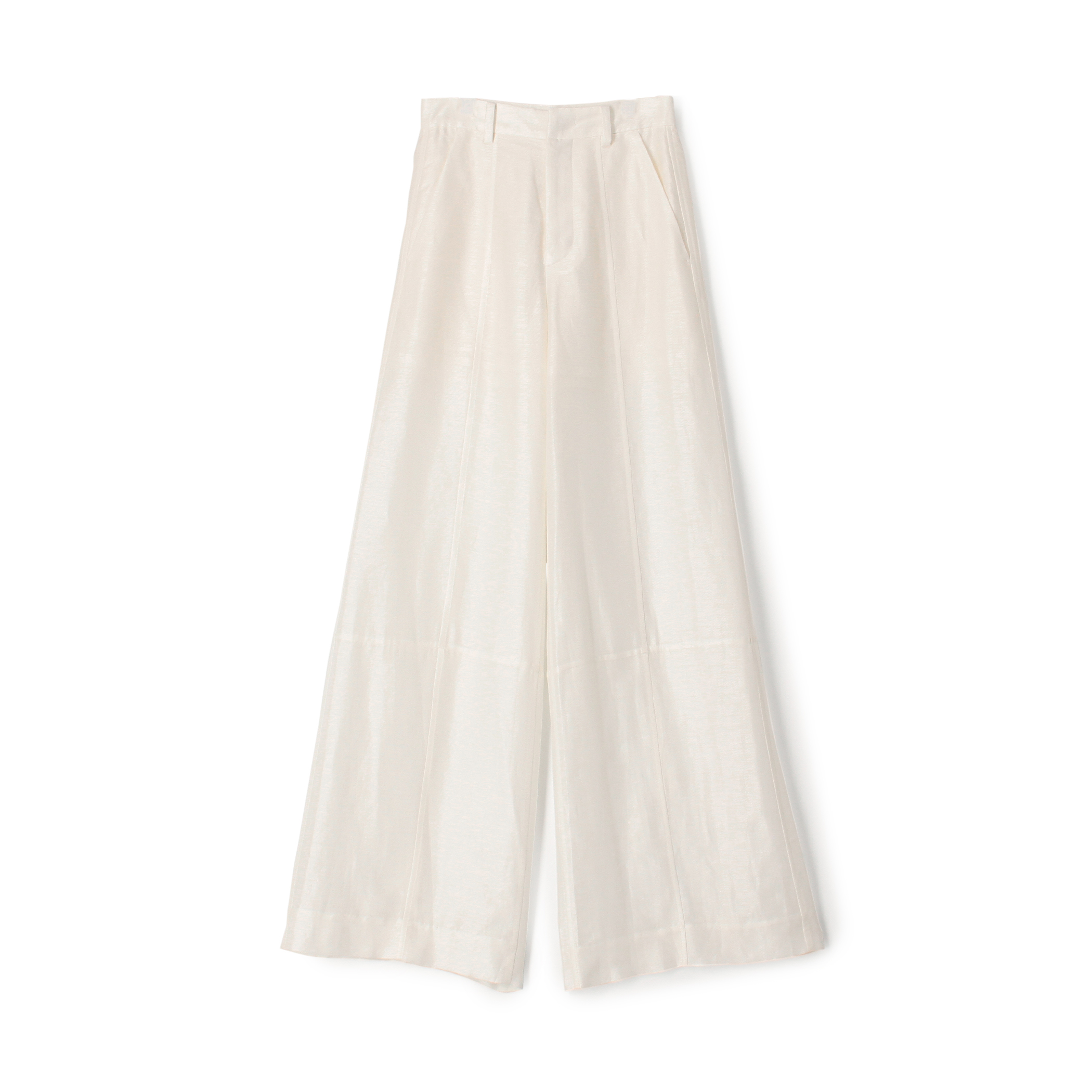 KANAKO SAKAI SHEER WIDE TROUSERS