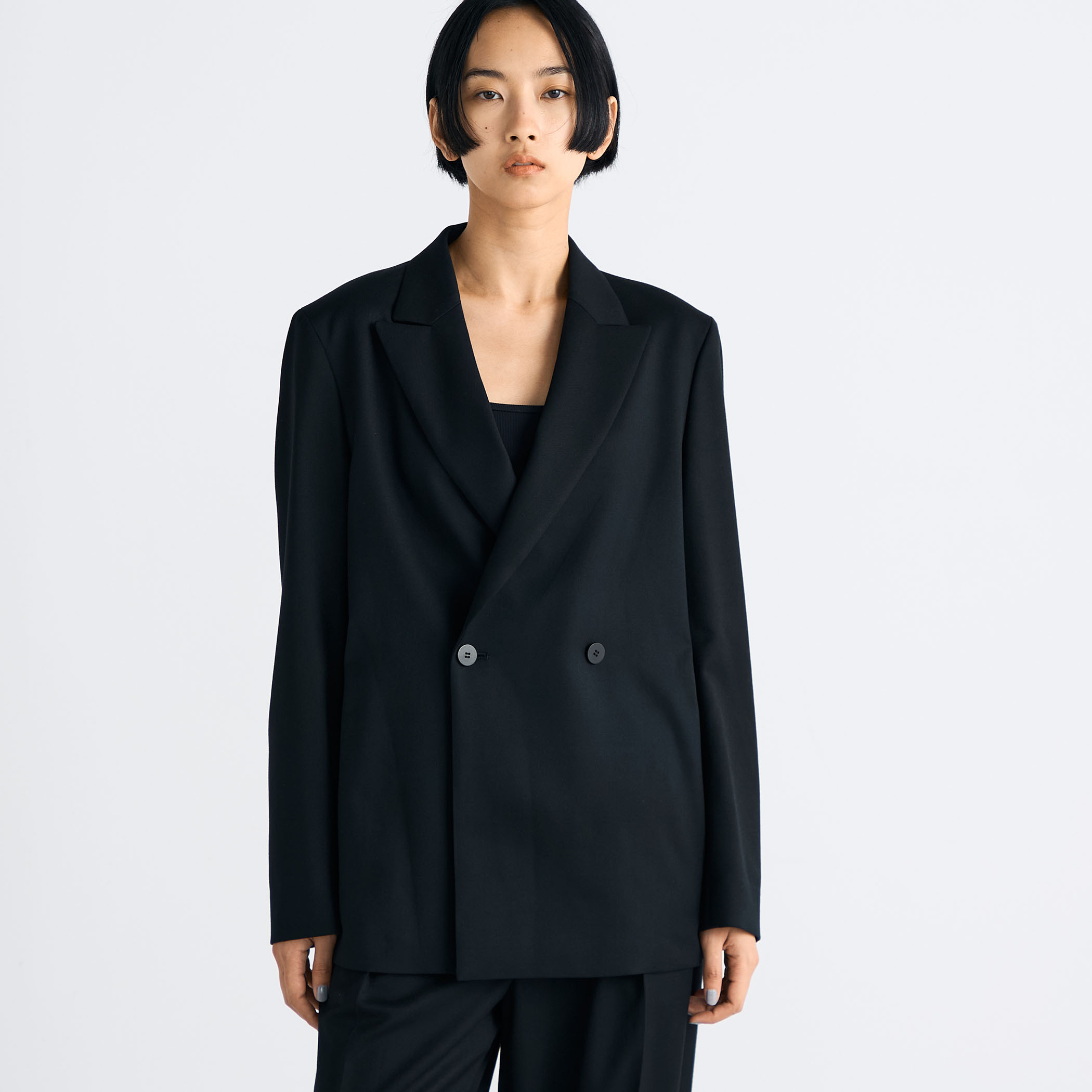 【HARDY NOIR】SUPER160 ウールテーラードジャケット HARDY NOIR】SUPER160 ウールテーラードジャケット BLACK VARIA