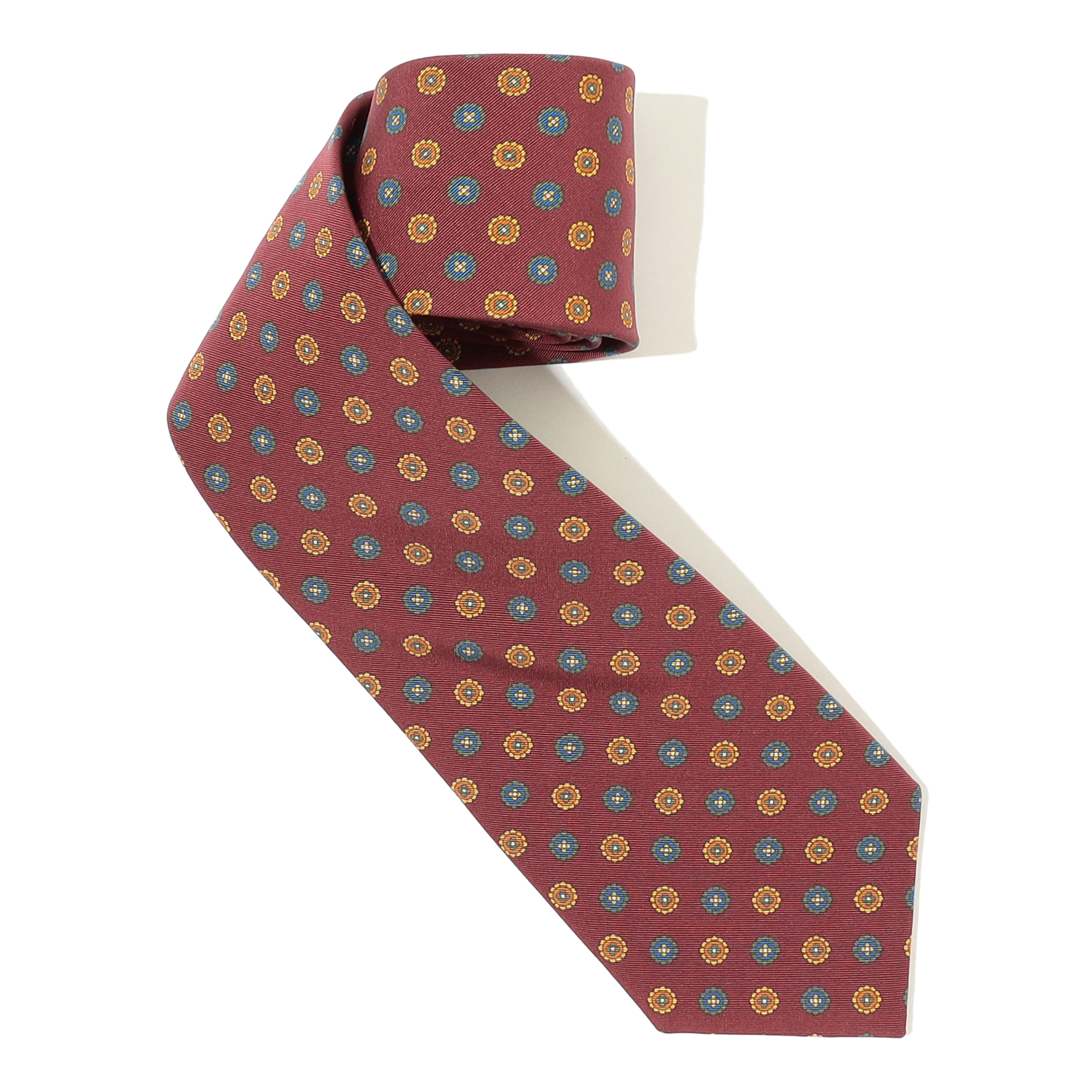 Atkinsons アイリッシュポプリン 小紋柄ネクタイ