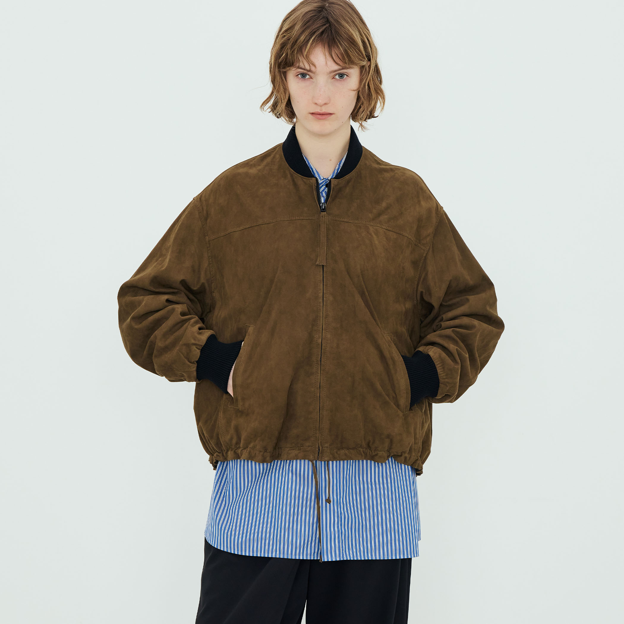 METISスエード ジップアップブルゾン｜トゥモローランド 公式通販