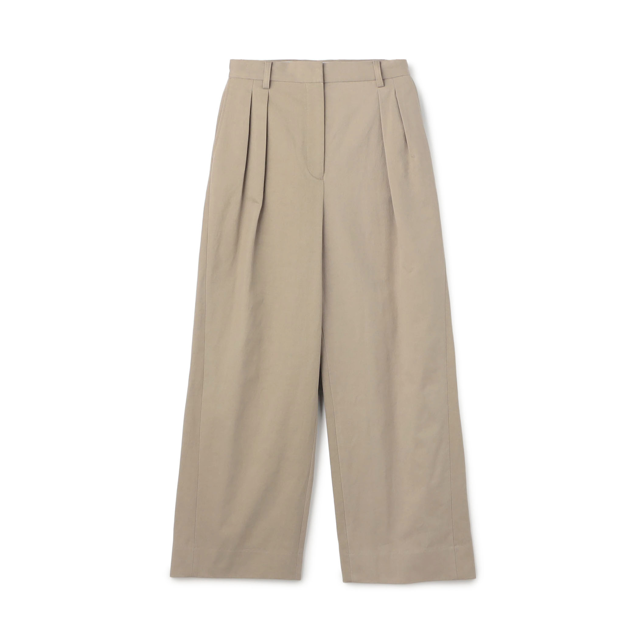 コットン タックチノパンツ