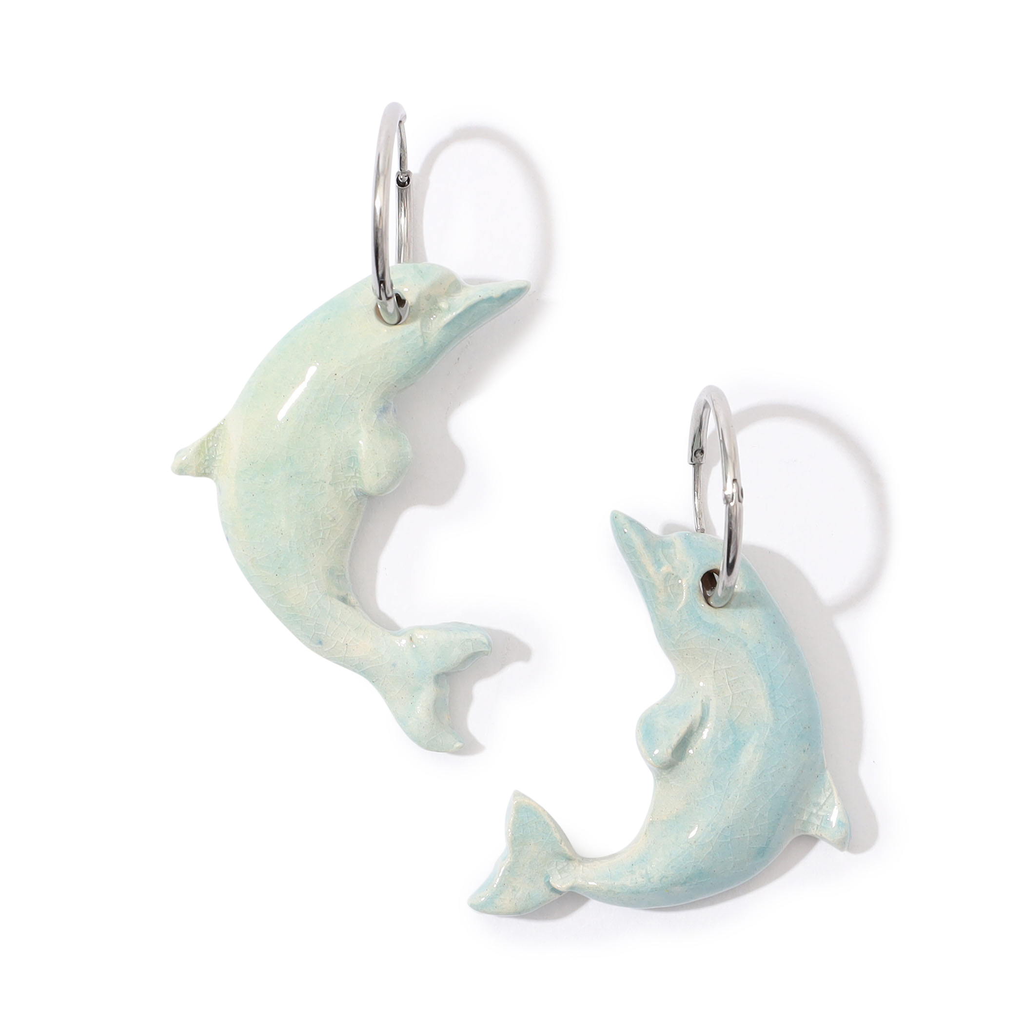 LEVENS JEWELS DOLPHIN HOOPS ピアス