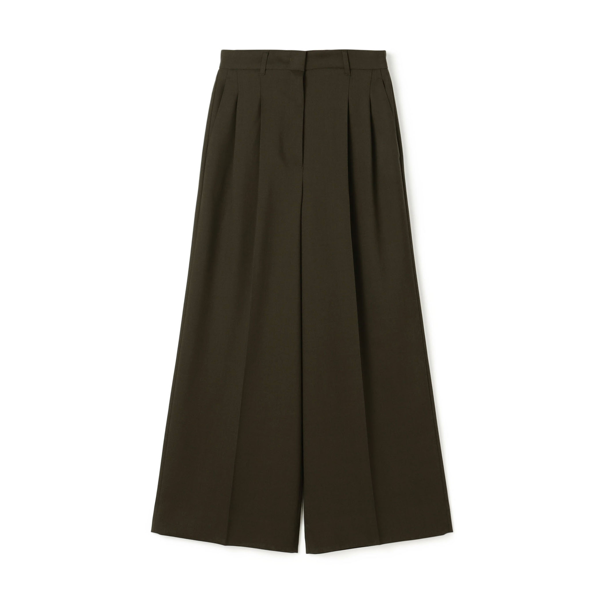 バラシアストレッチ 2タックワイドパンツ