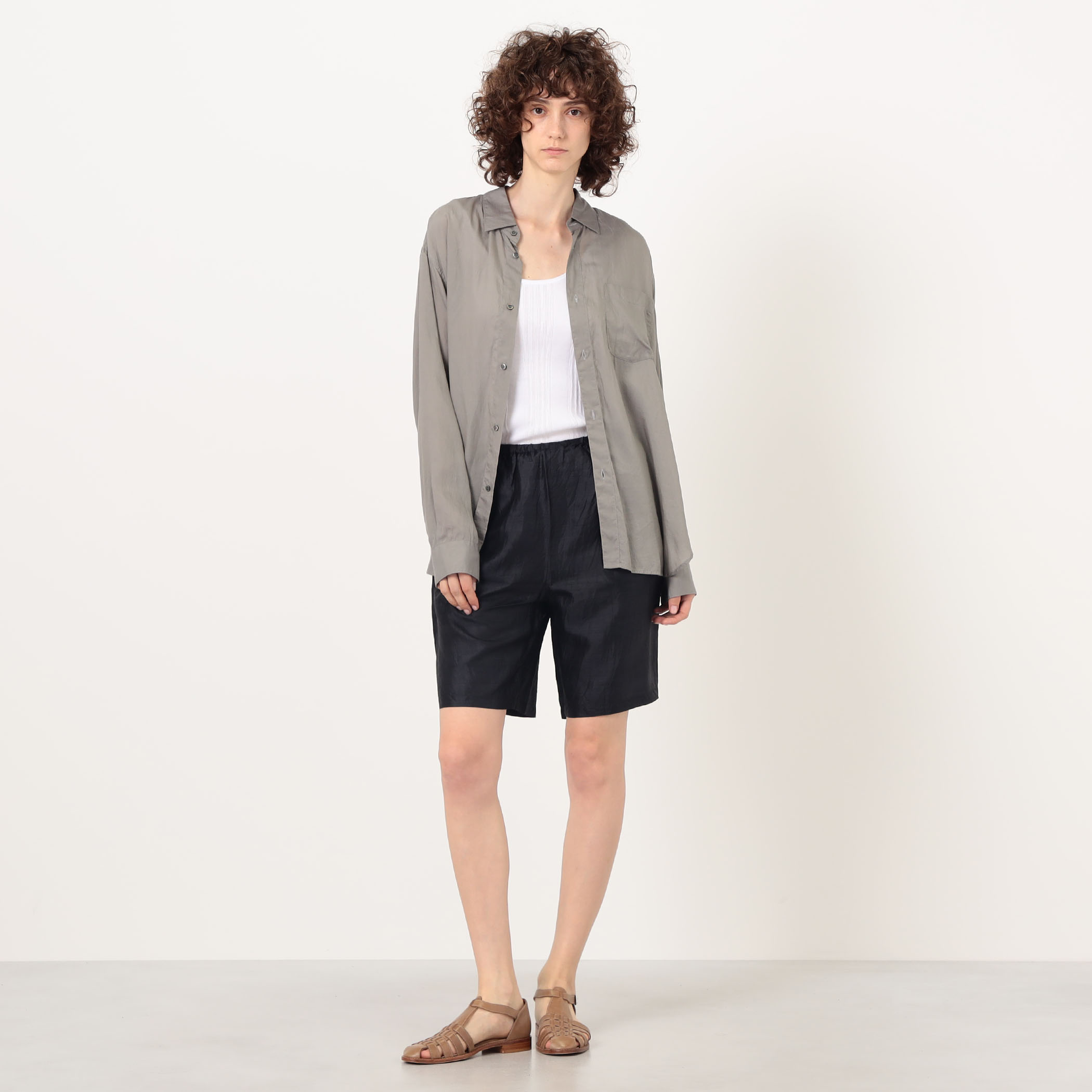 STONE STONES/ハーフパンツ/W34/GRY ROSEY STONE KID シルク ハーフパンツ｜トゥモローランド 公式サイト