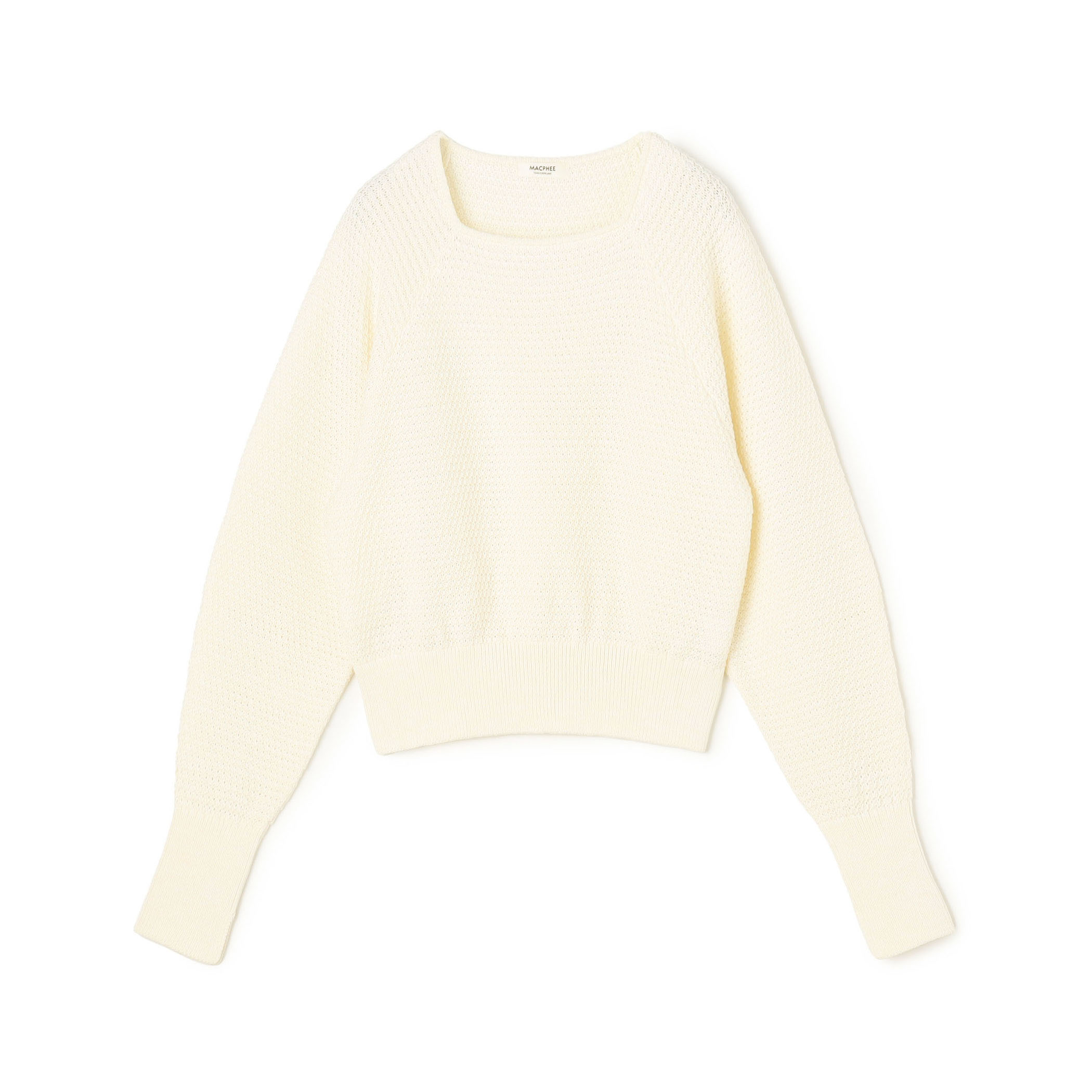 ギマコットン スクエアネックプルオーバー