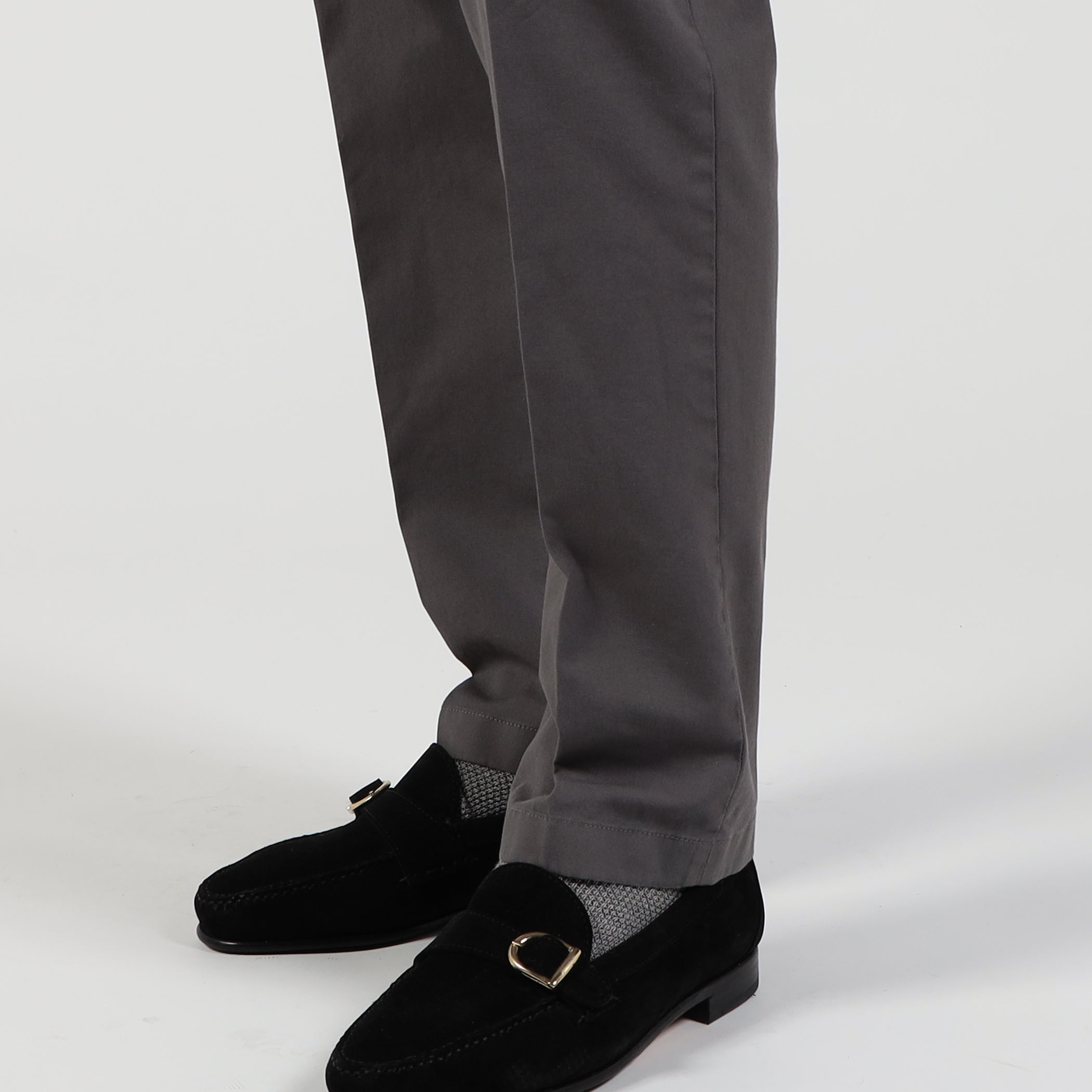 ストレッチオックスフォード スリムストレートパンツ