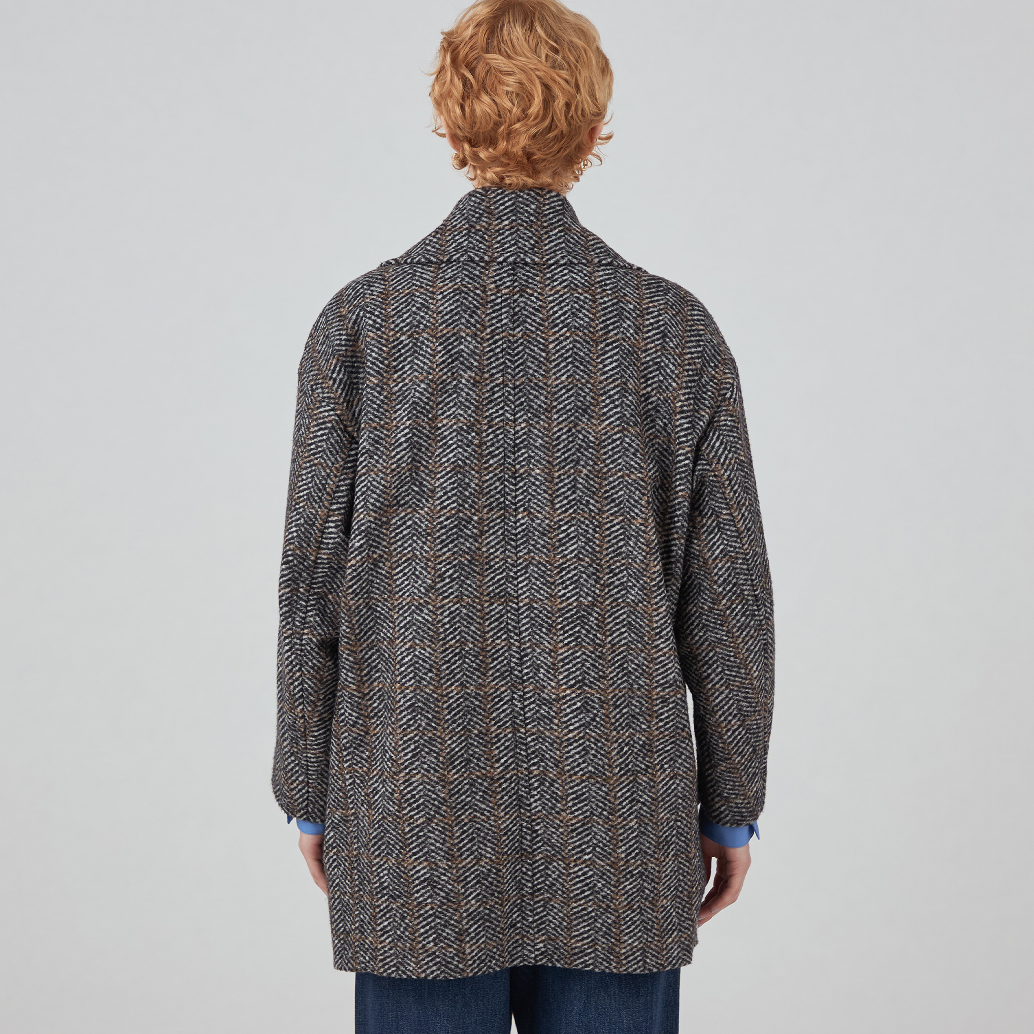 へリンボンスライバー ダブルブレストコート｜トゥモローランド 公式通販