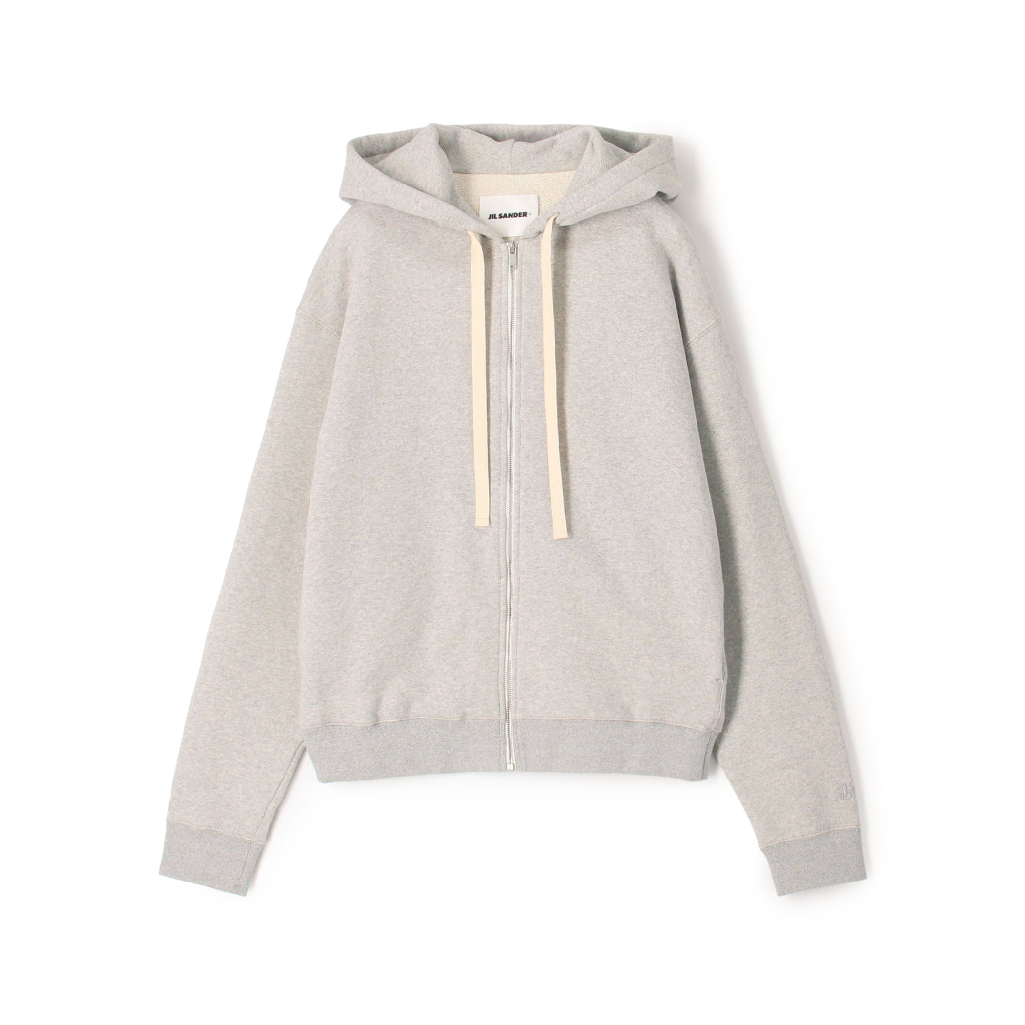JIL SANDER+ ZIPPED HOODIE EMB