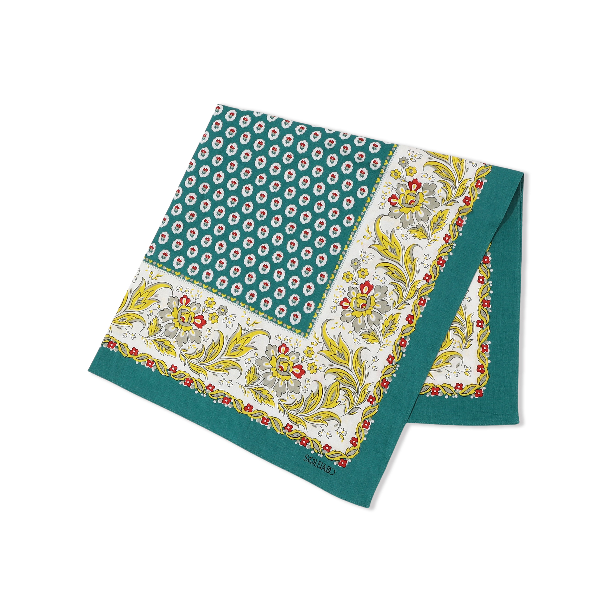 SOULEIADO コットンプリント バンダナ
