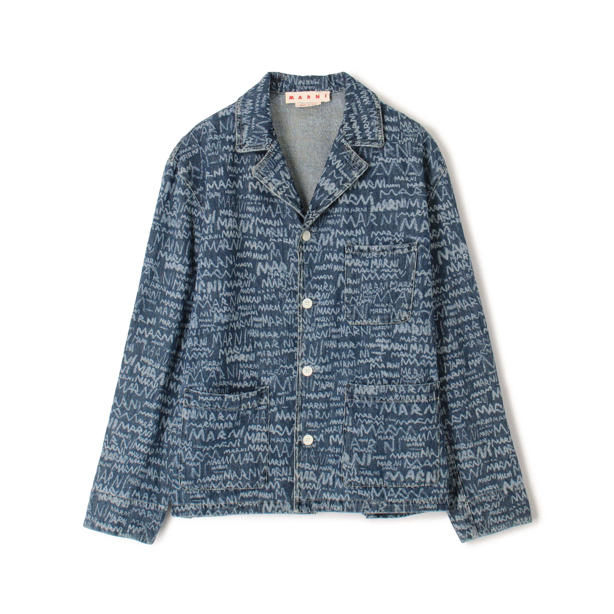 MARNI Logo Western Denim Shirt