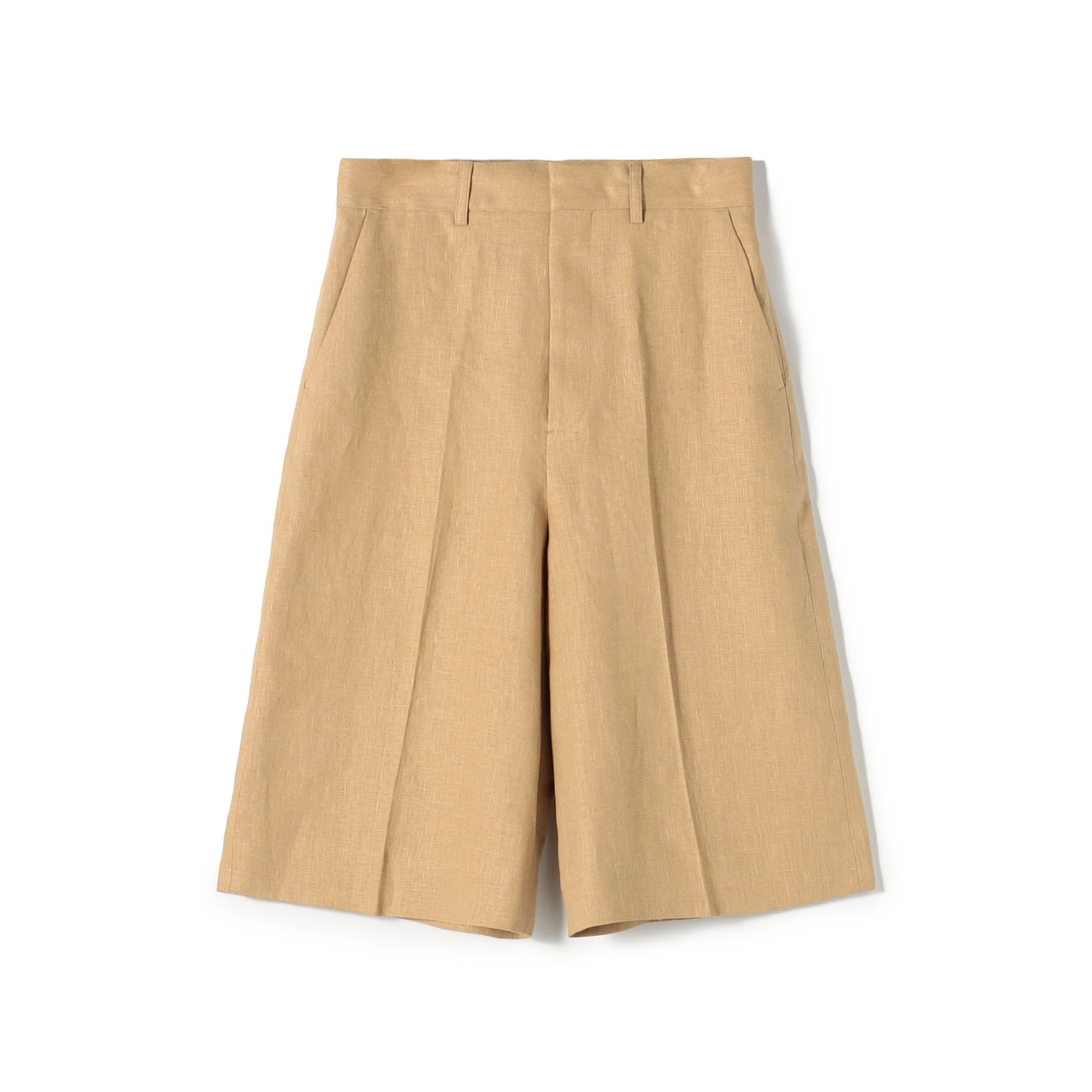 edition pourell リネン タックショートパンツ