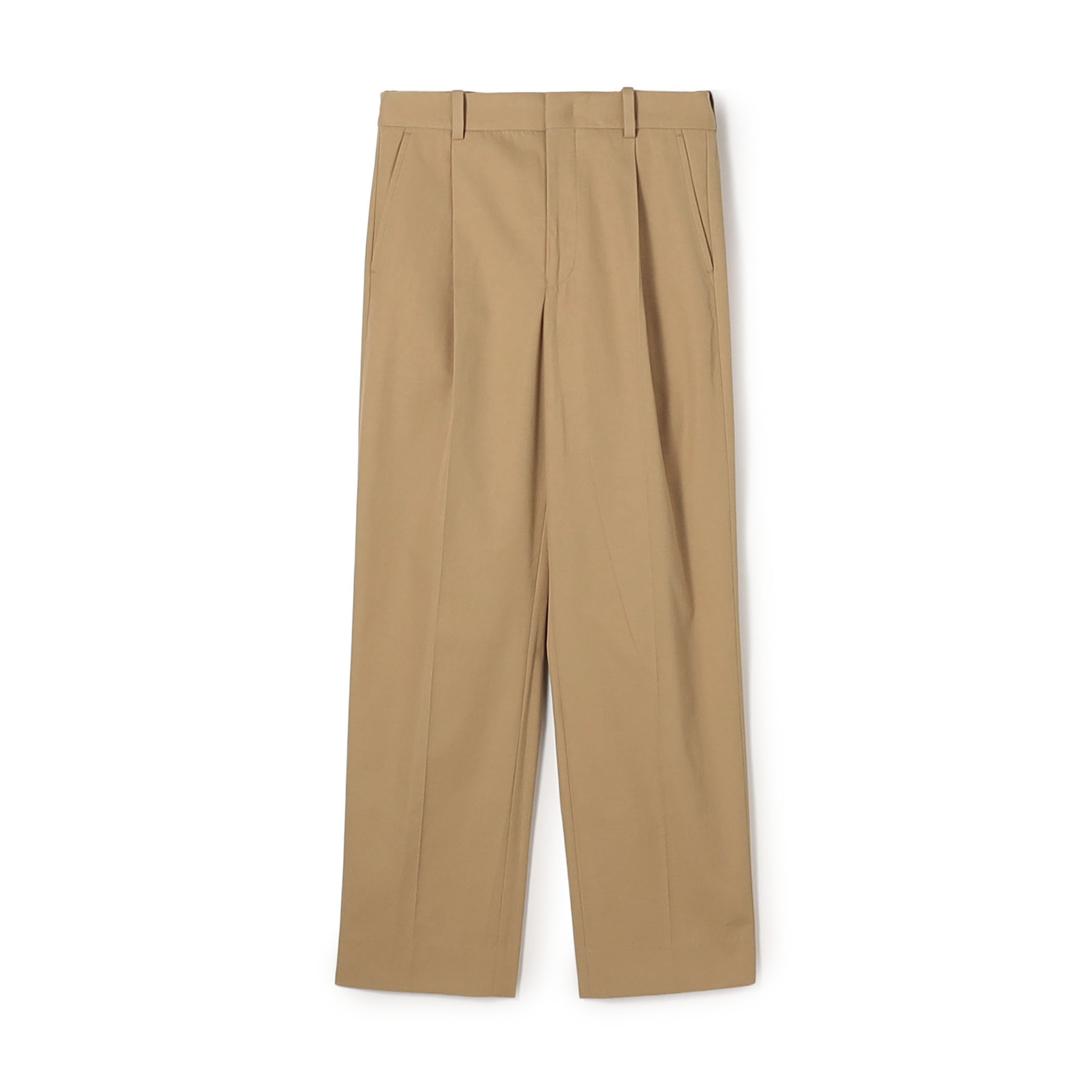 コットンカシミヤ テーパードパンツ