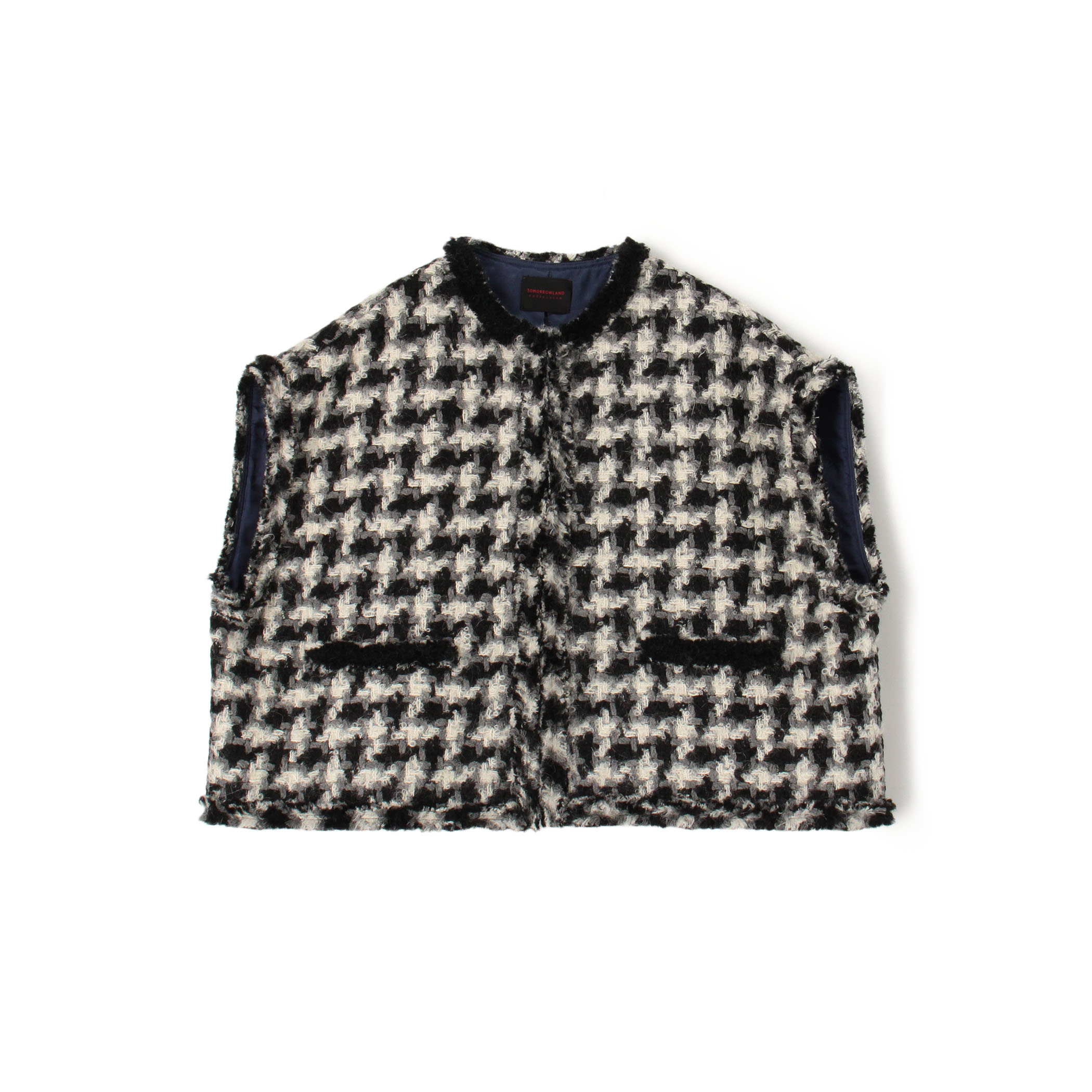 グリハウンドトゥース スクエアジレ