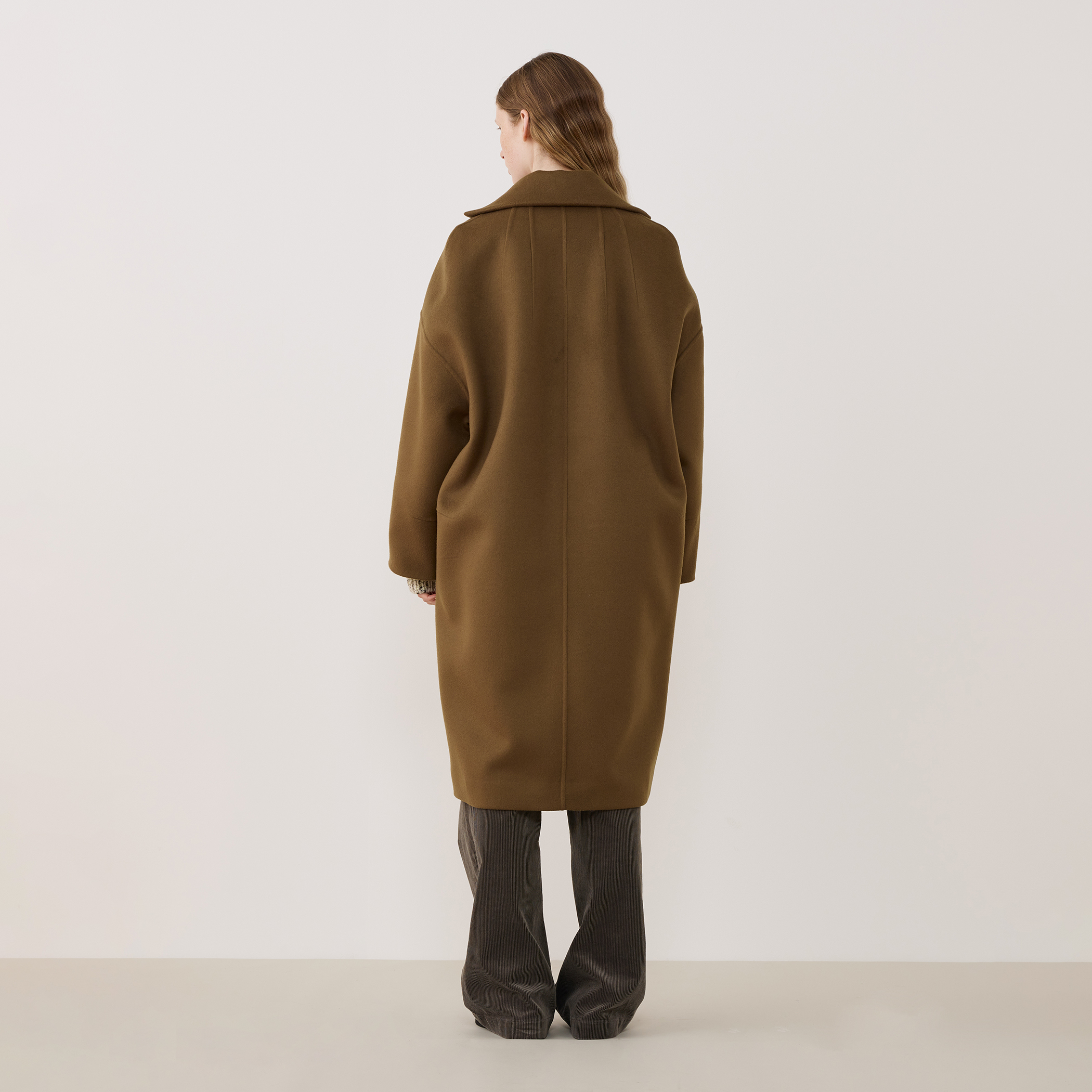 TOMORROWLAND ブラウン ロングコート ウールダブルフェイス オーバルロングコート｜トゥモローランド 公式通販