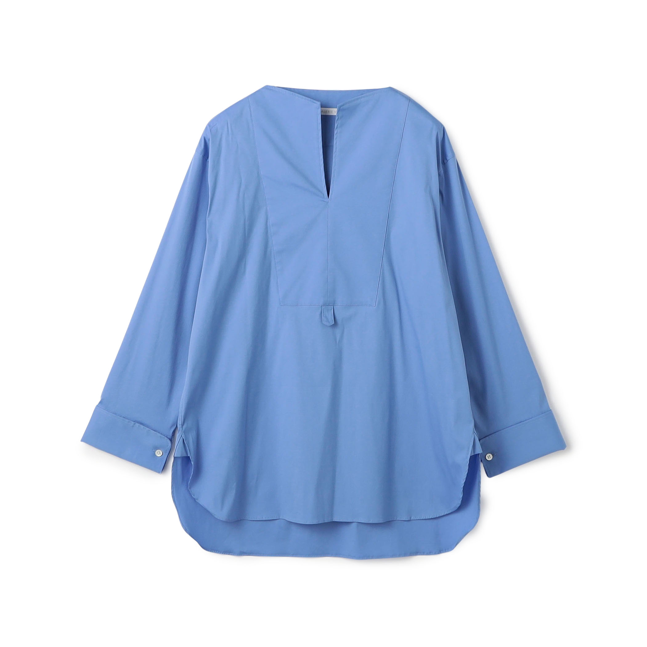 ストレッチタイプライター ブザムロングブラウス