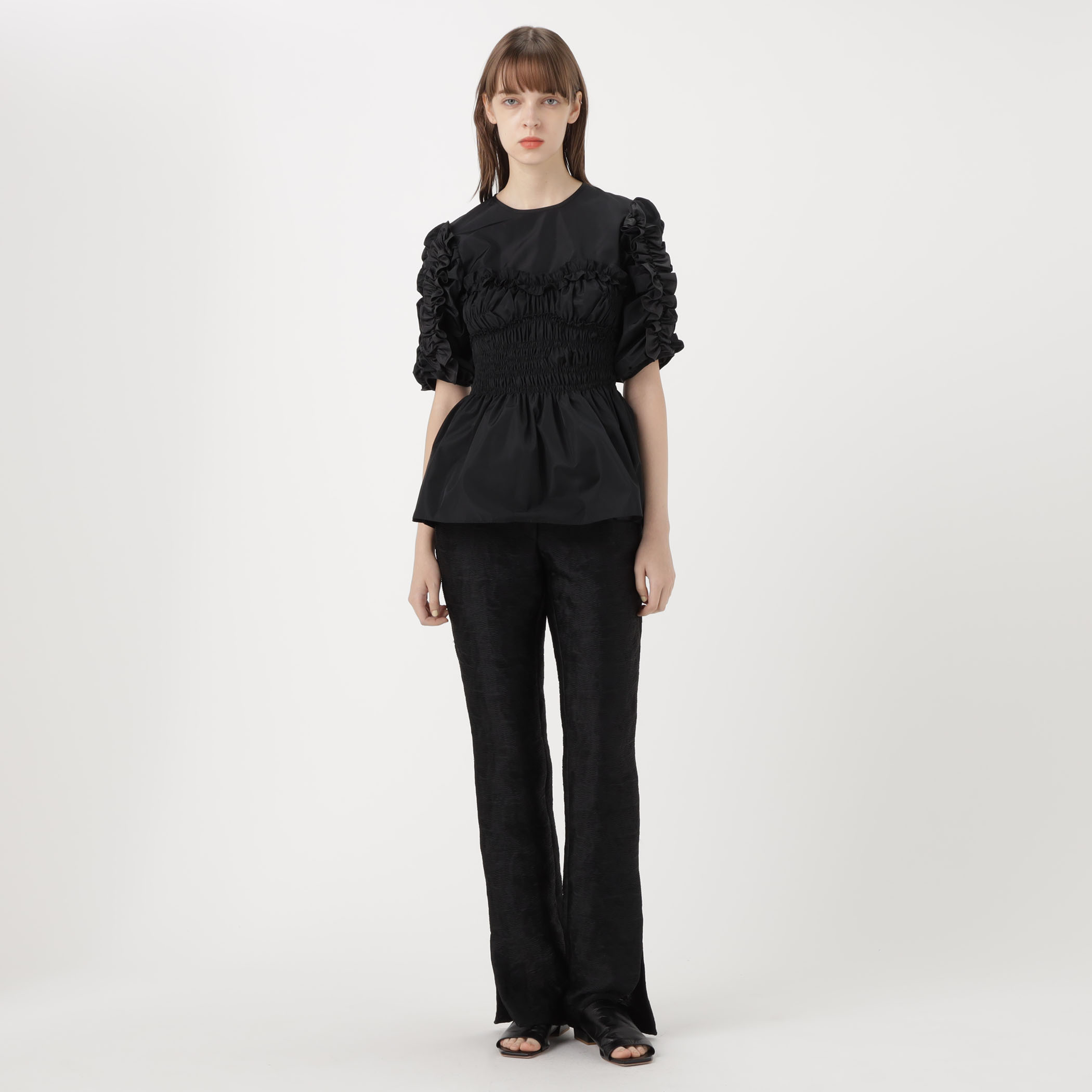 CECILIE BAHNSEN VIRTUE TOP RECYCL ペプラムブラウス