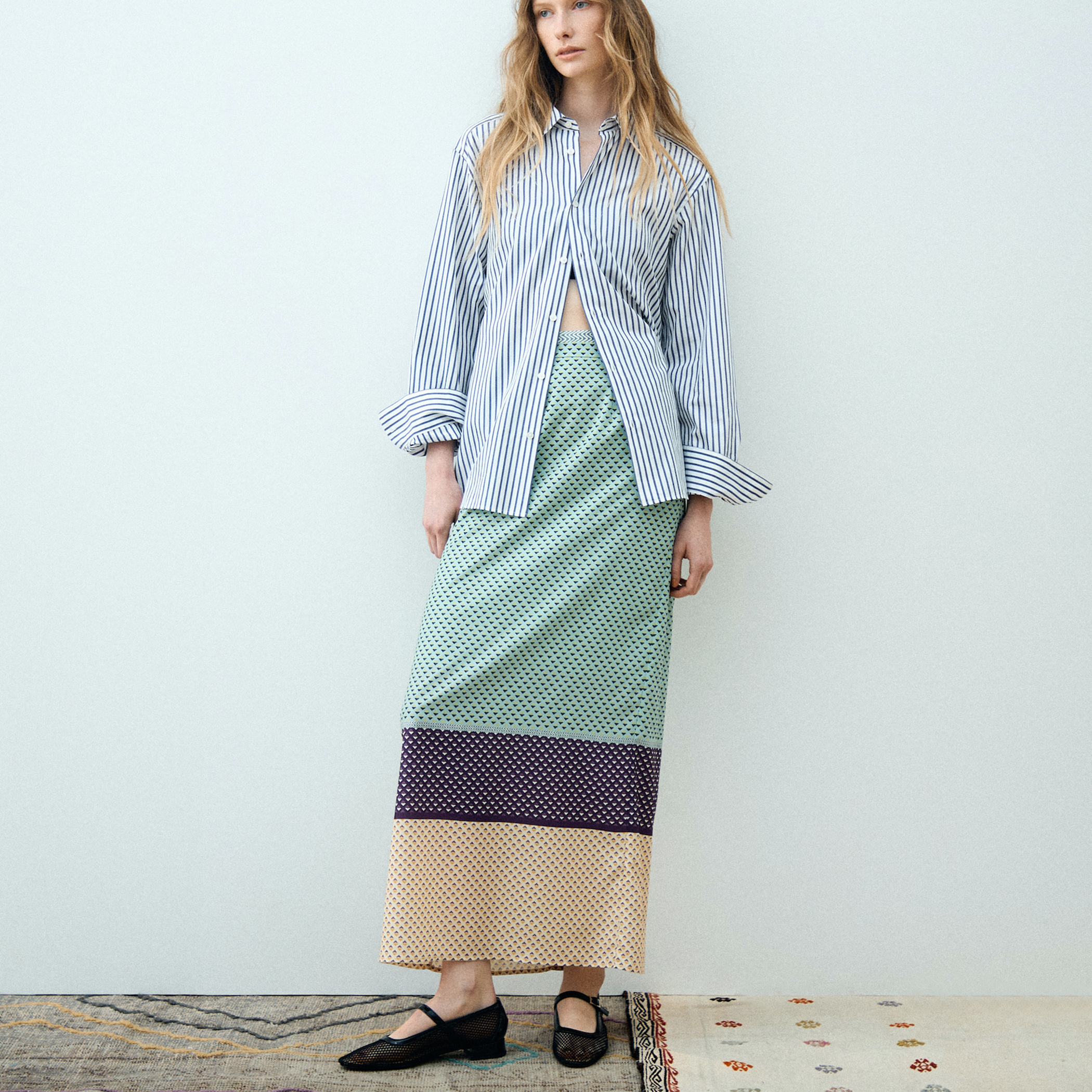 パネルプリント ナロースカート