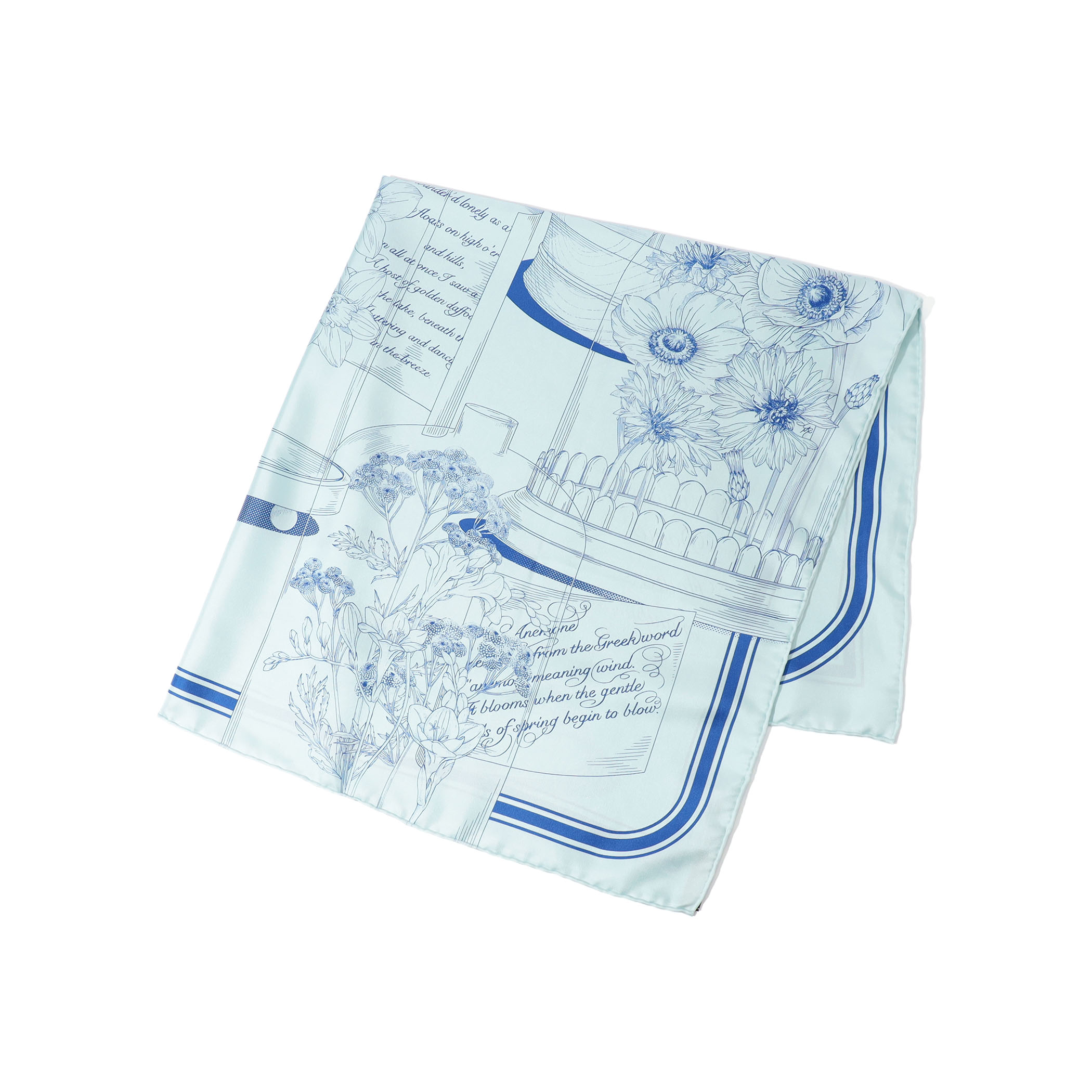 MANIPURI DOME FLOWER シルクスカーフ