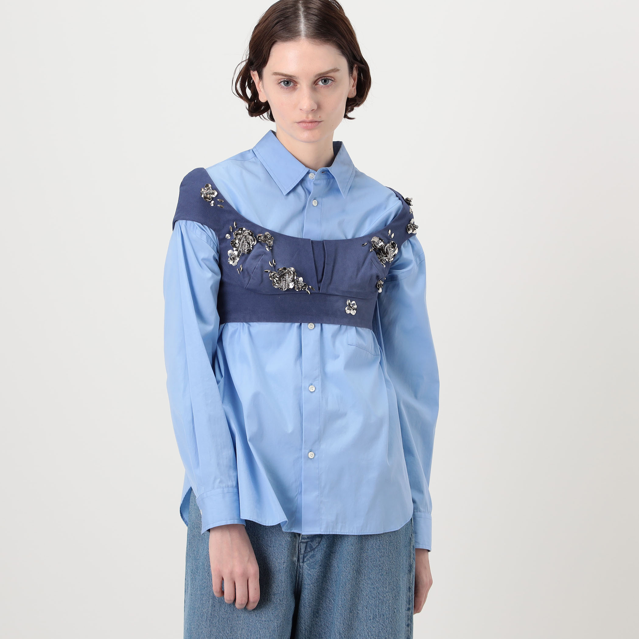 SHUSHU/TONG Boatneck Crop Top ビスチェトップ｜トゥモローランド