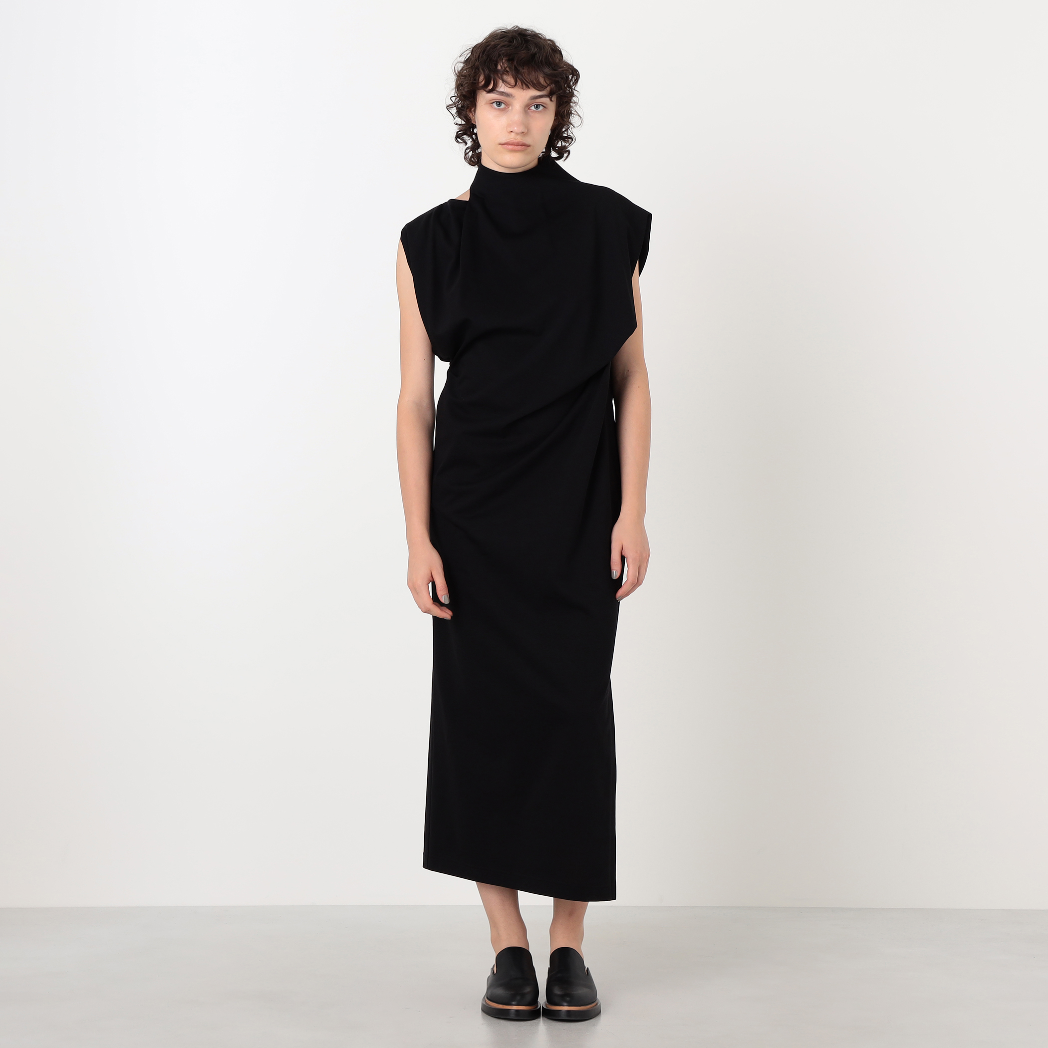 Mame Kurogouchi Cotton Jersey Asymmetric Dress アシンメトリー