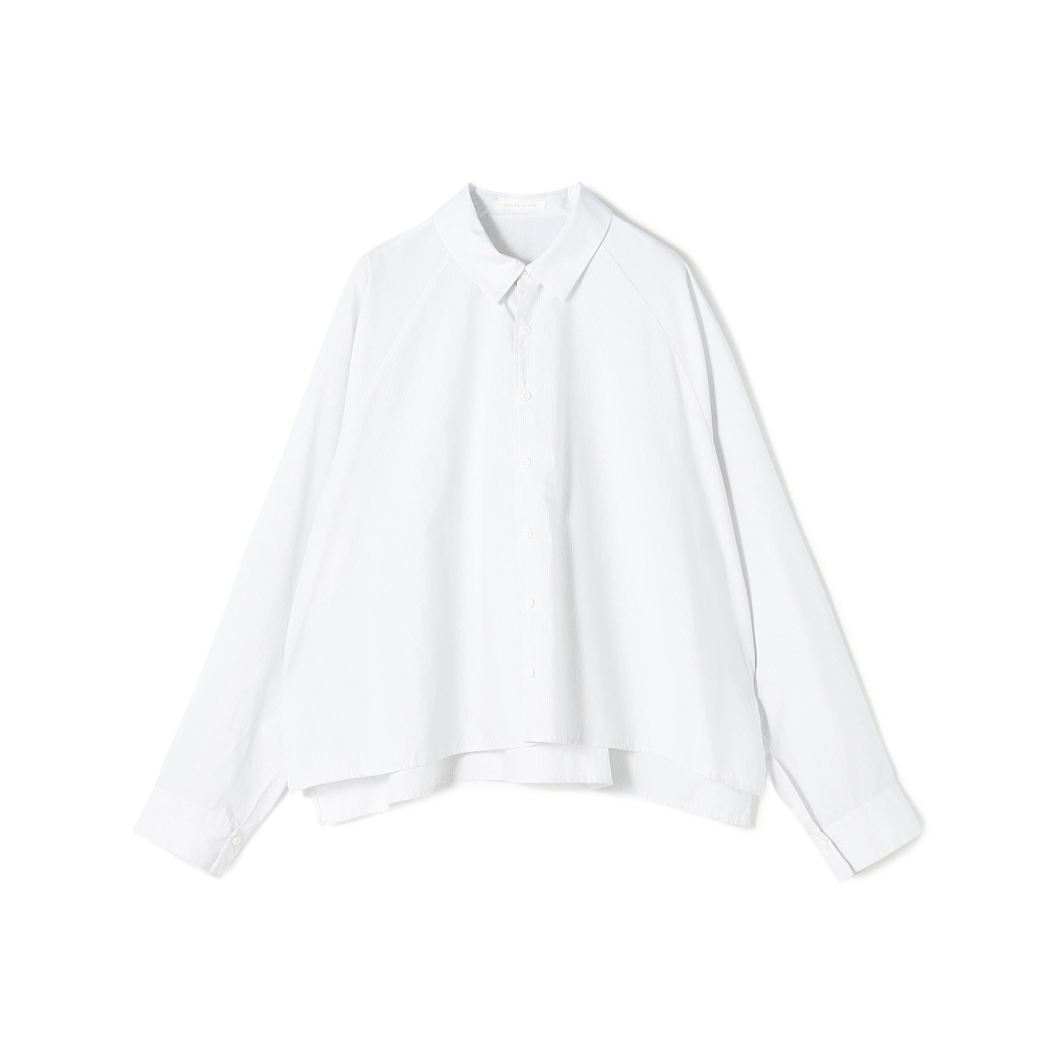 コットンタイプライター ラグランスリーブシャツ