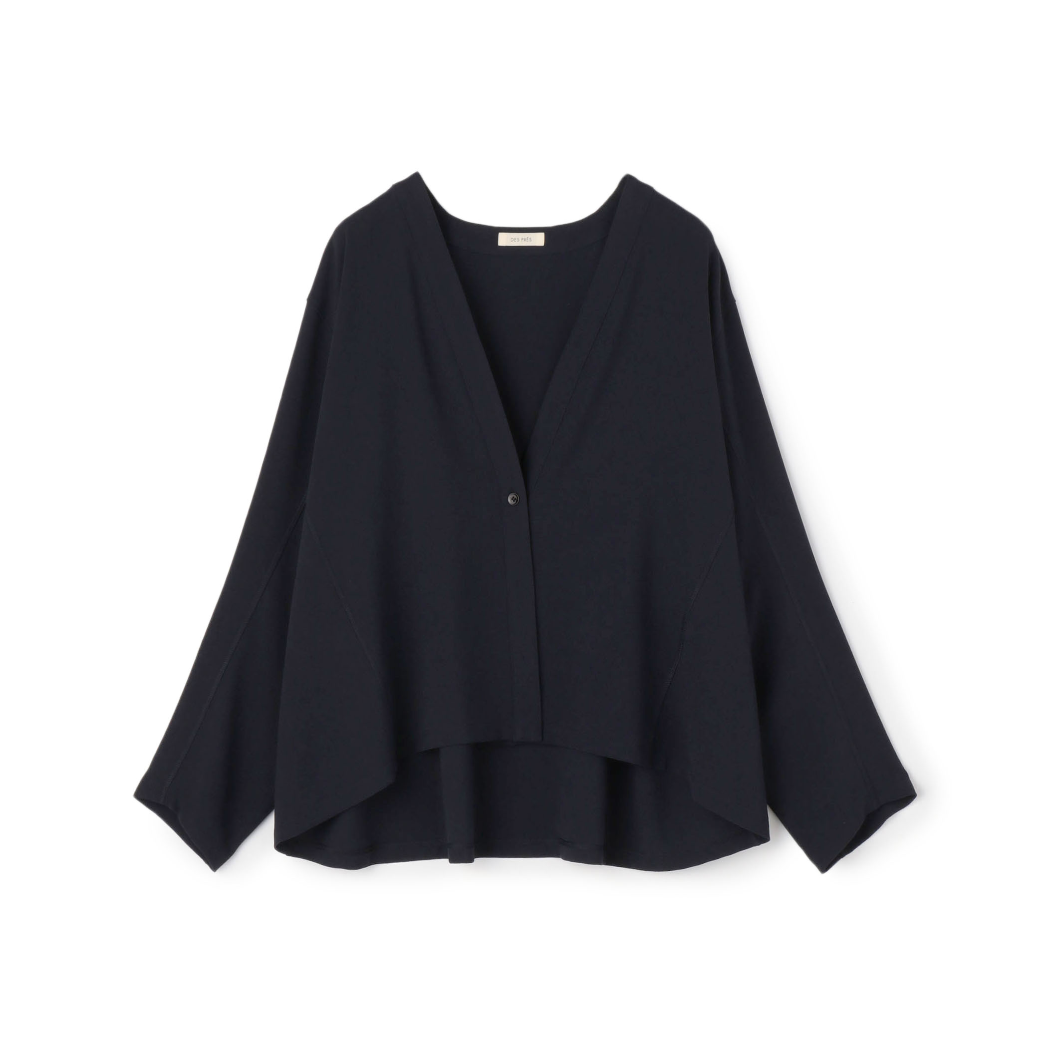 ジャージーライクジョーゼット カラーレスジャケット