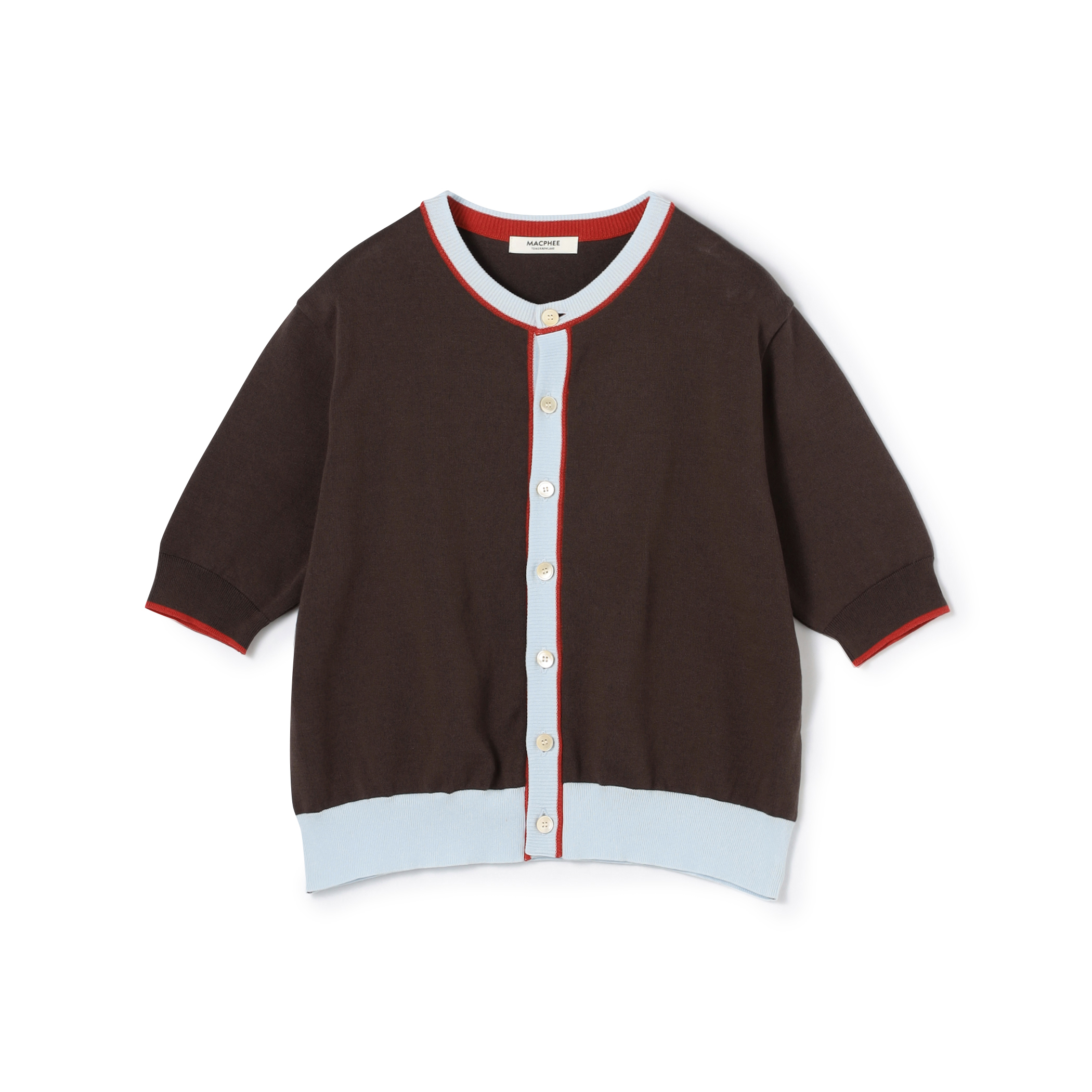 ■ドライコットン ハーフスリーブカーディガン