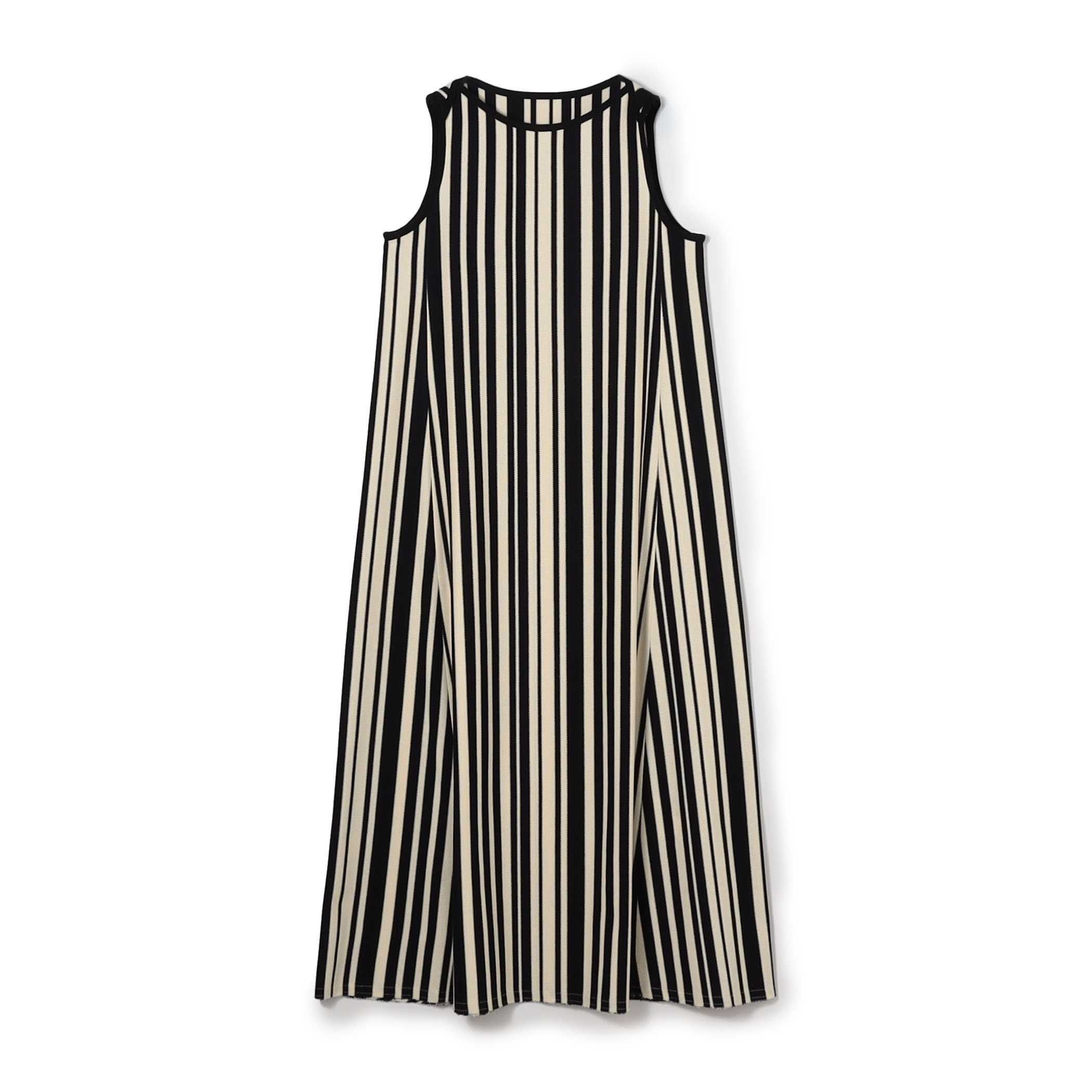 ランダムストライプラッセル ノースリーブワンピース